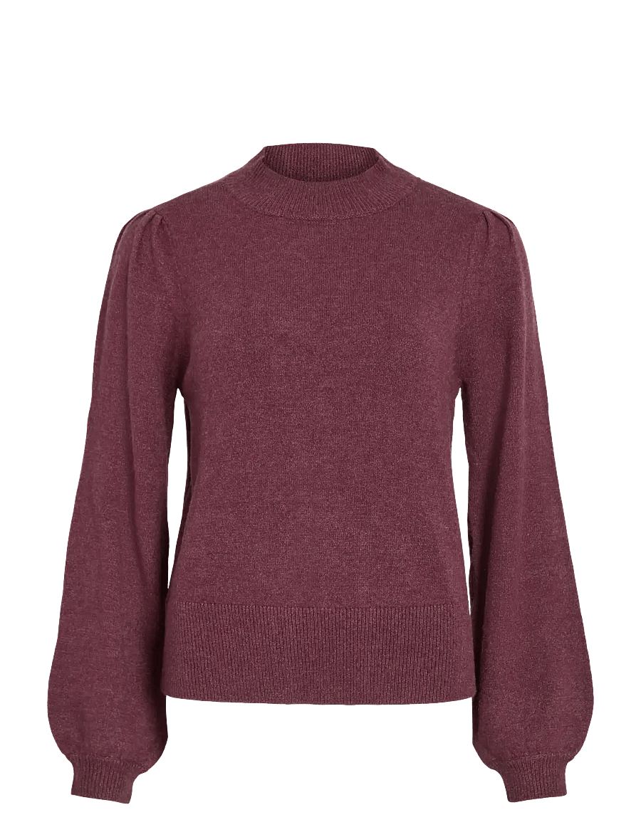 Vila - VIRIL TURTLE-NK BALLOON L/S TOP - NOOS - kampsunid - fig - 1