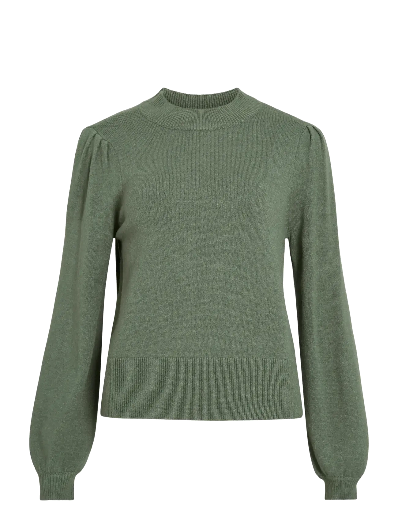 Vila VIRIL TURTLE-NK BALLOON L/S TOP - NOOS - Pullover - LAUREL WREATH / green