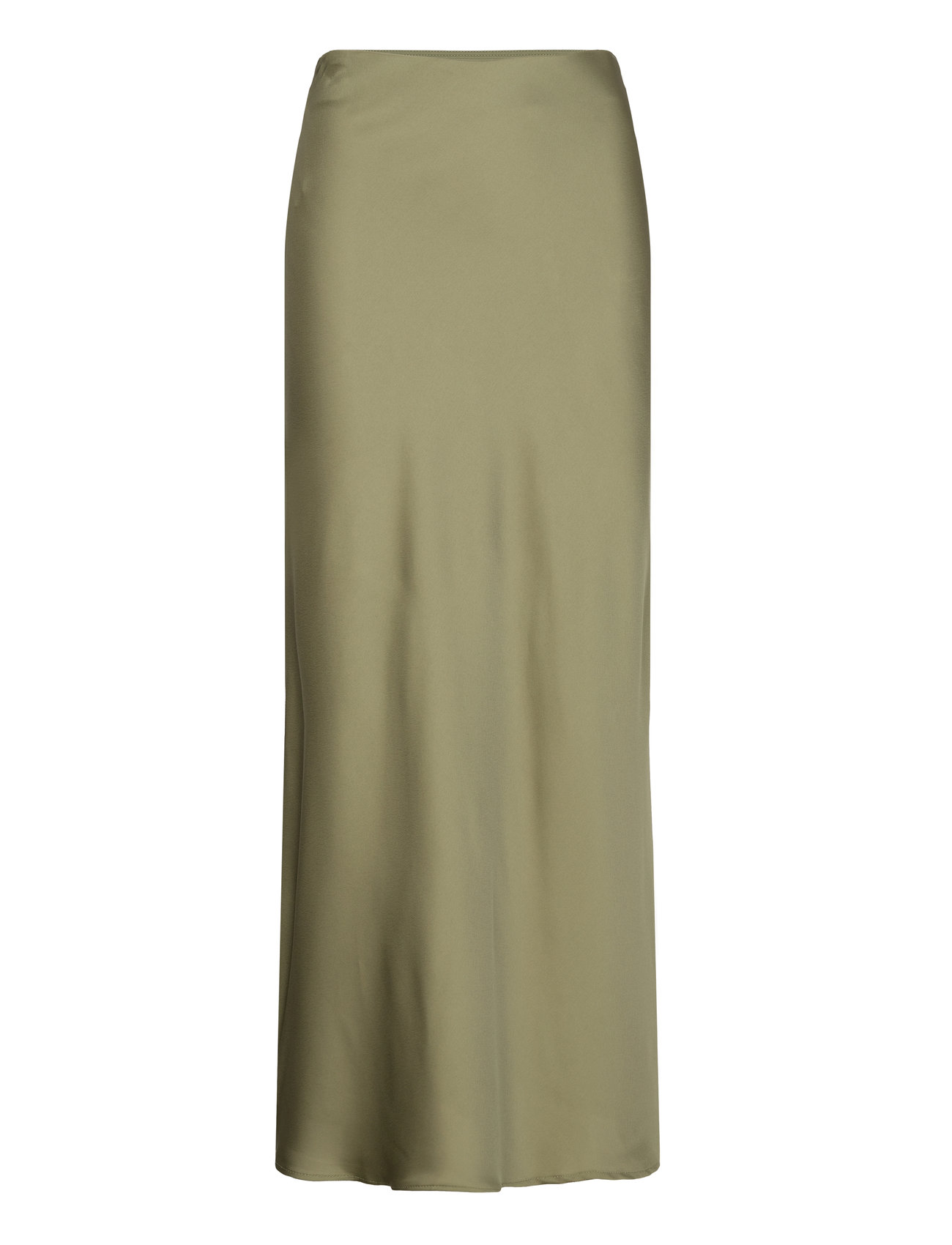 Vila - VIELLETTE HW MIDI SKIRT - NOOS - satinnederdele - oil green - 1