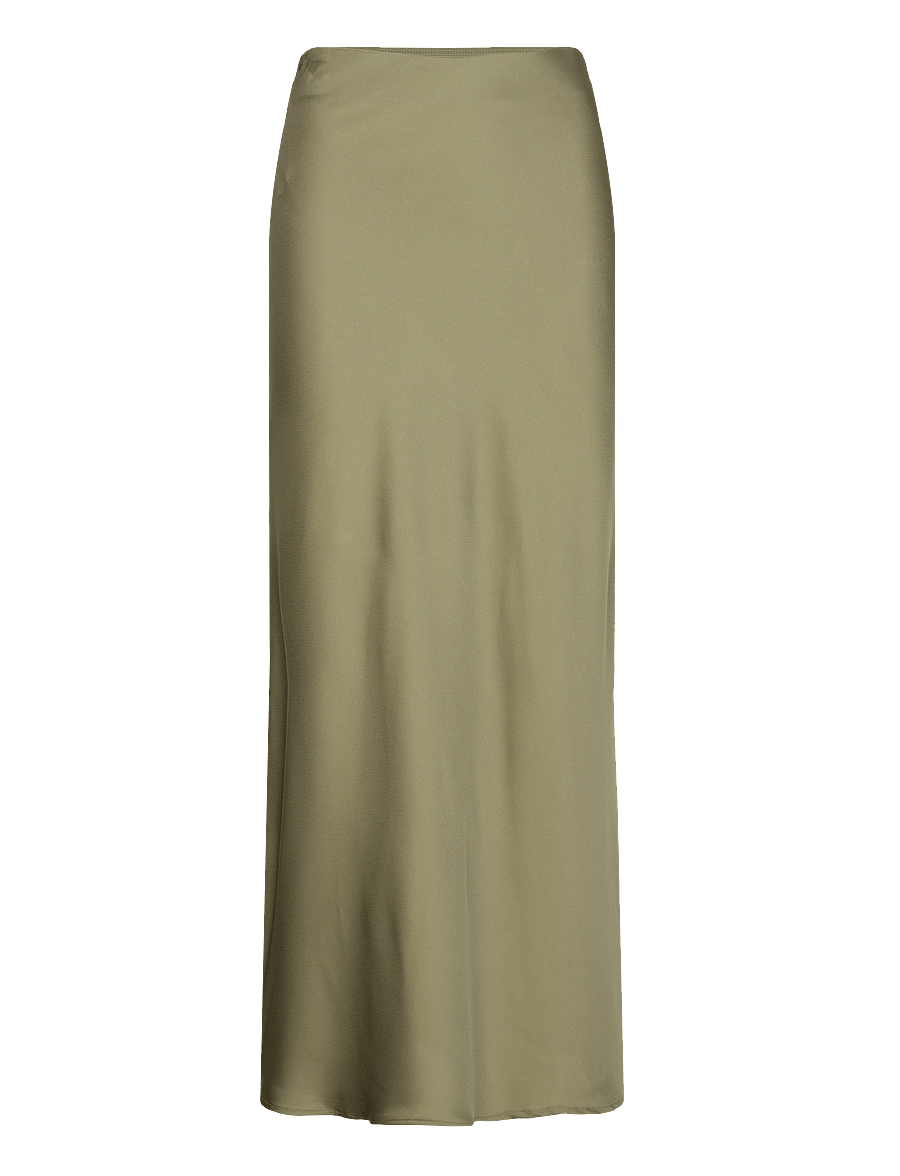 Vila - VIELLETTE HW MIDI SKIRT - NOOS - satiinseelikud - oil green - 1
