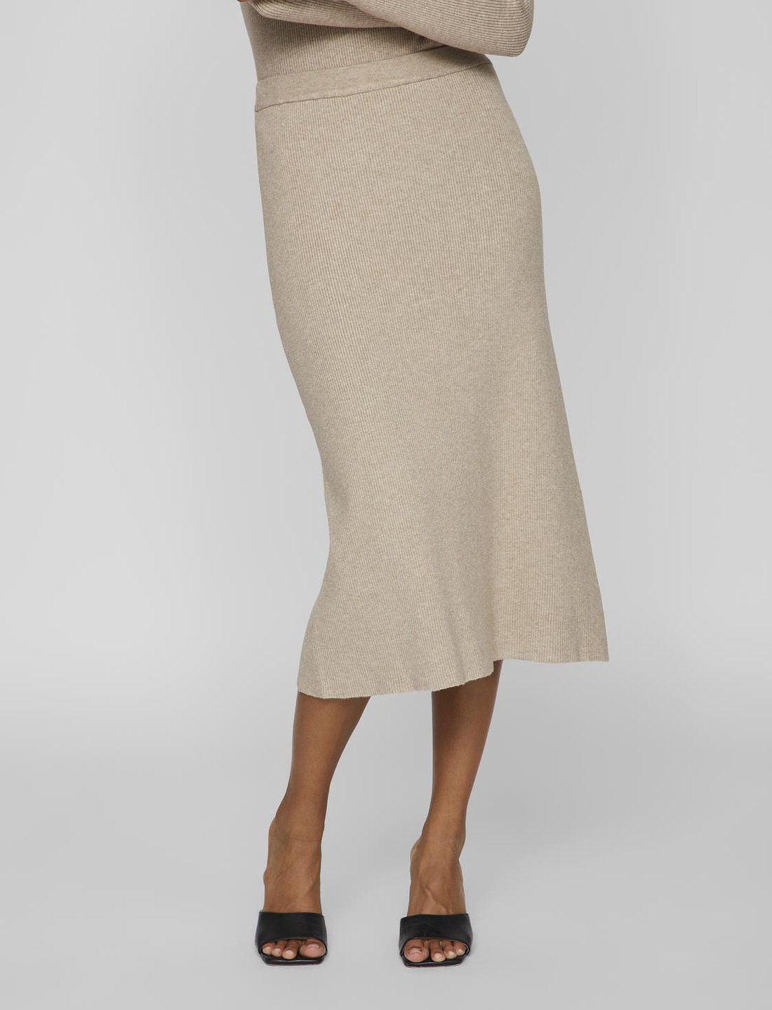 Vila kjol vipers knit midi skirt best sale