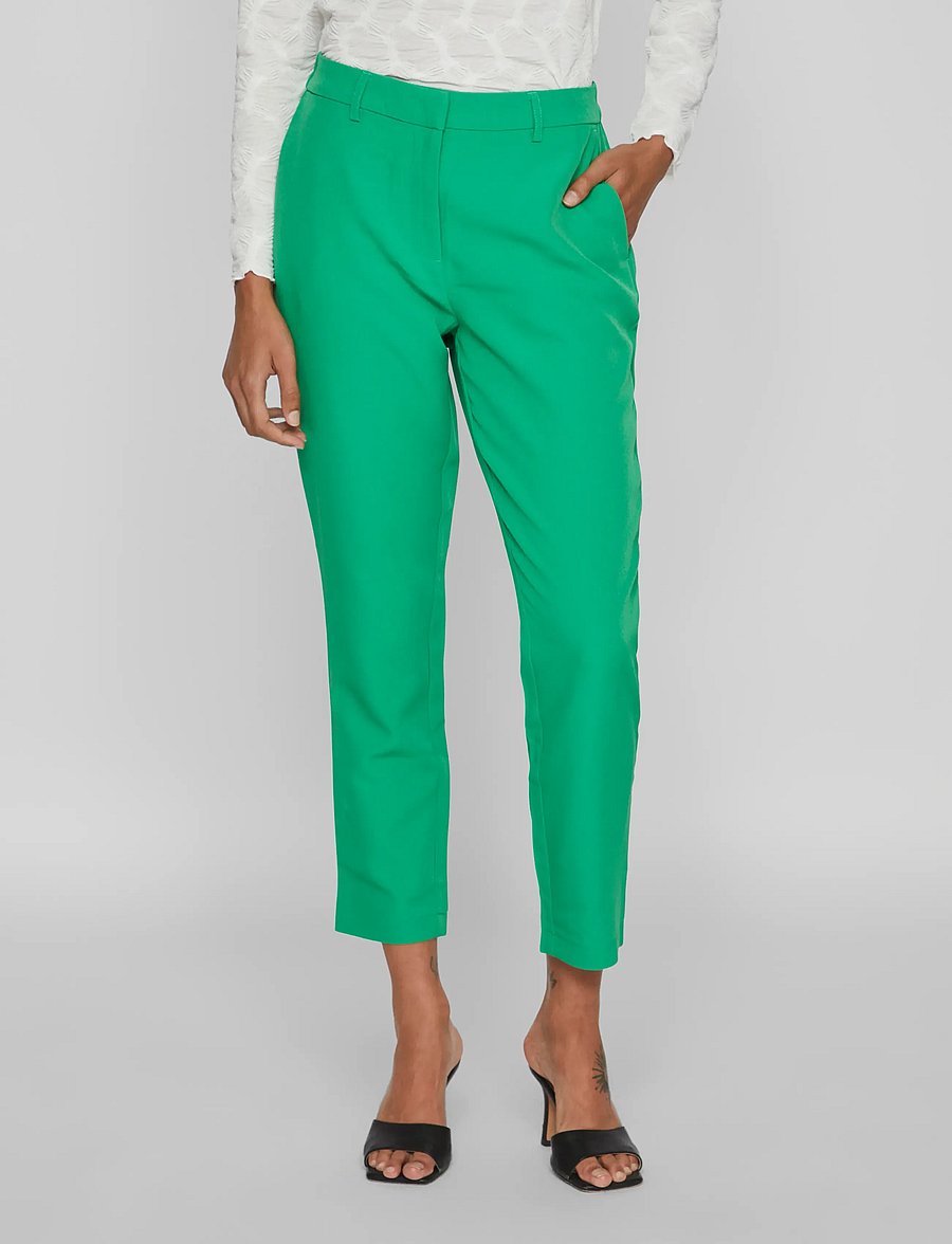 Vila - VIKAMMA RW PANT - anzugshosen - bright green - 0