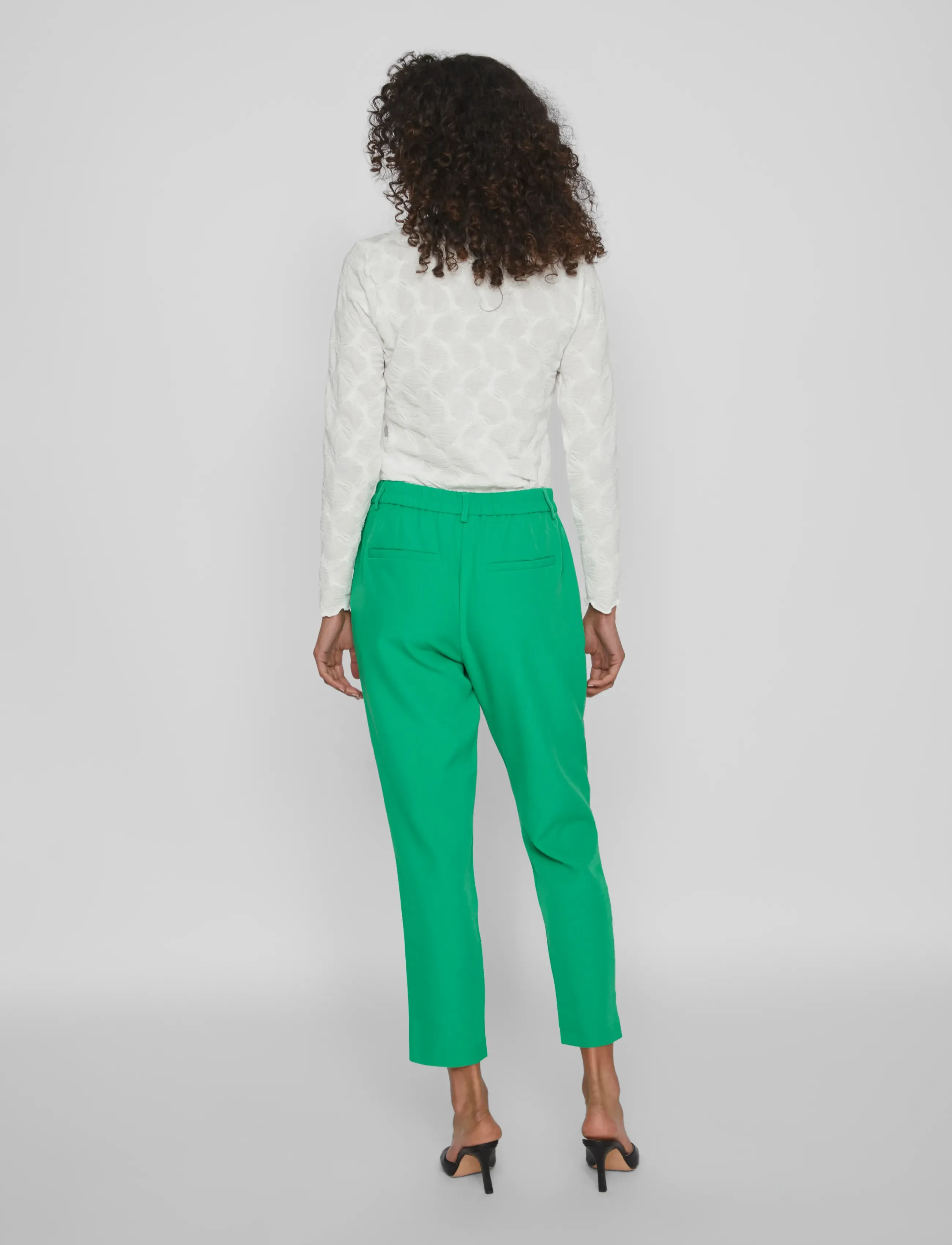 Vila - VIKAMMA RW PANT - laveste priser - bright green - 3