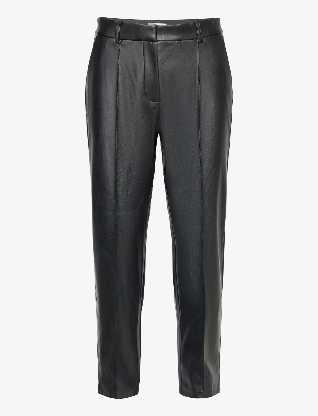 Vila - VIDAGMAR RW 7/8 COATED PANTS - NOOS - festtøj til outletpriser - black - 0