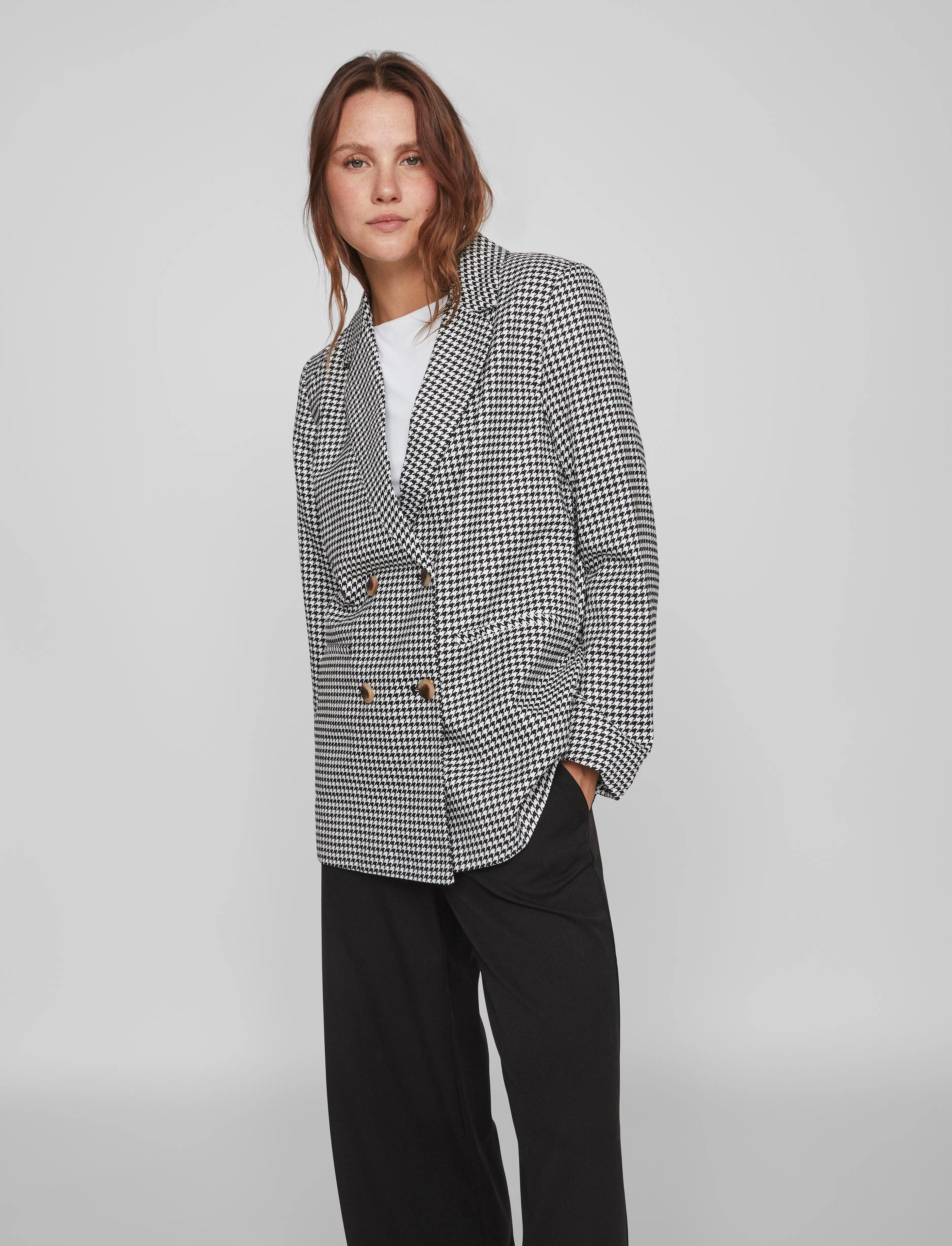 Vila - VIDAFNY LOOSE BLAZER - NOOS - black - 2