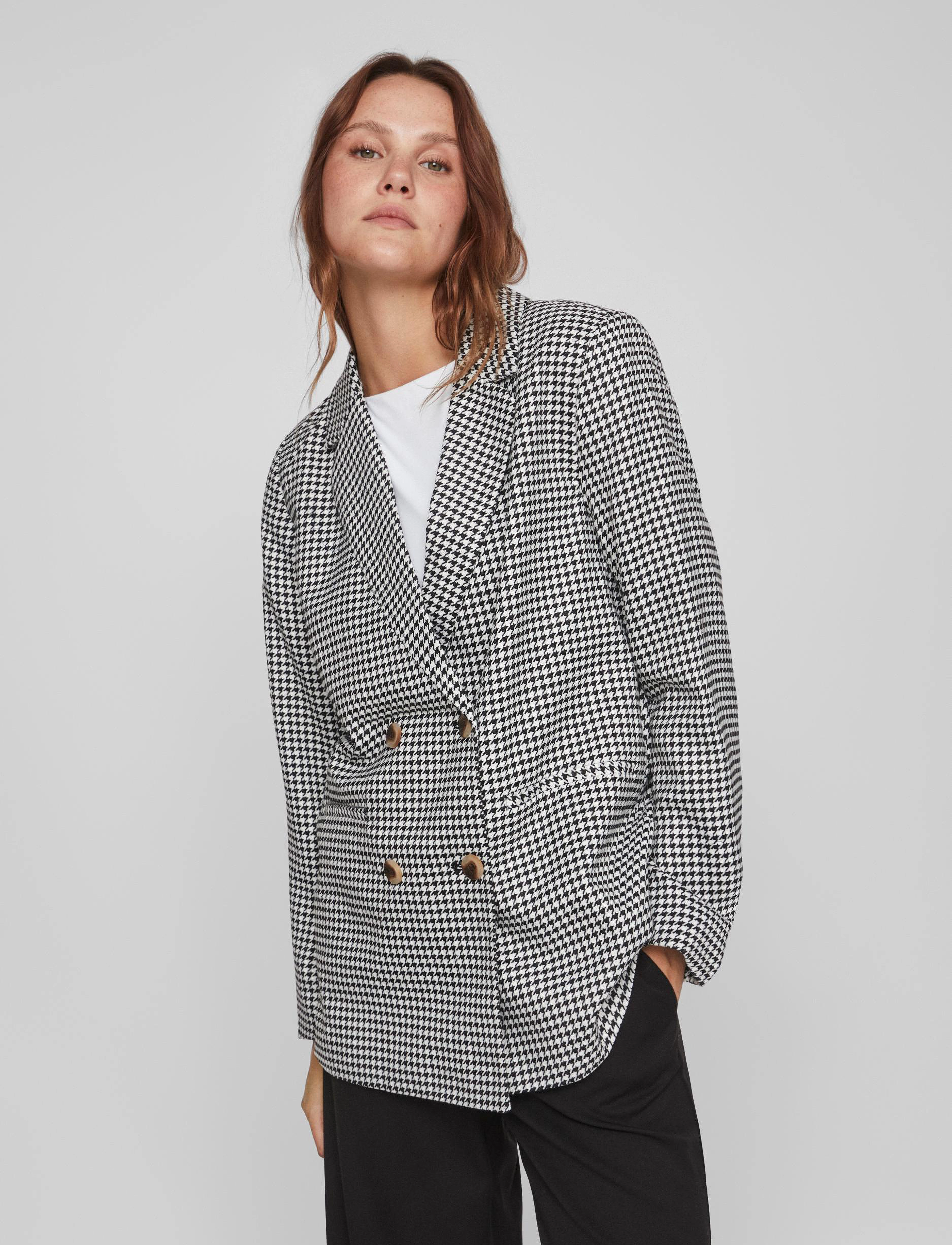 Vila - VIDAFNY LOOSE BLAZER - NOOS - black - 5