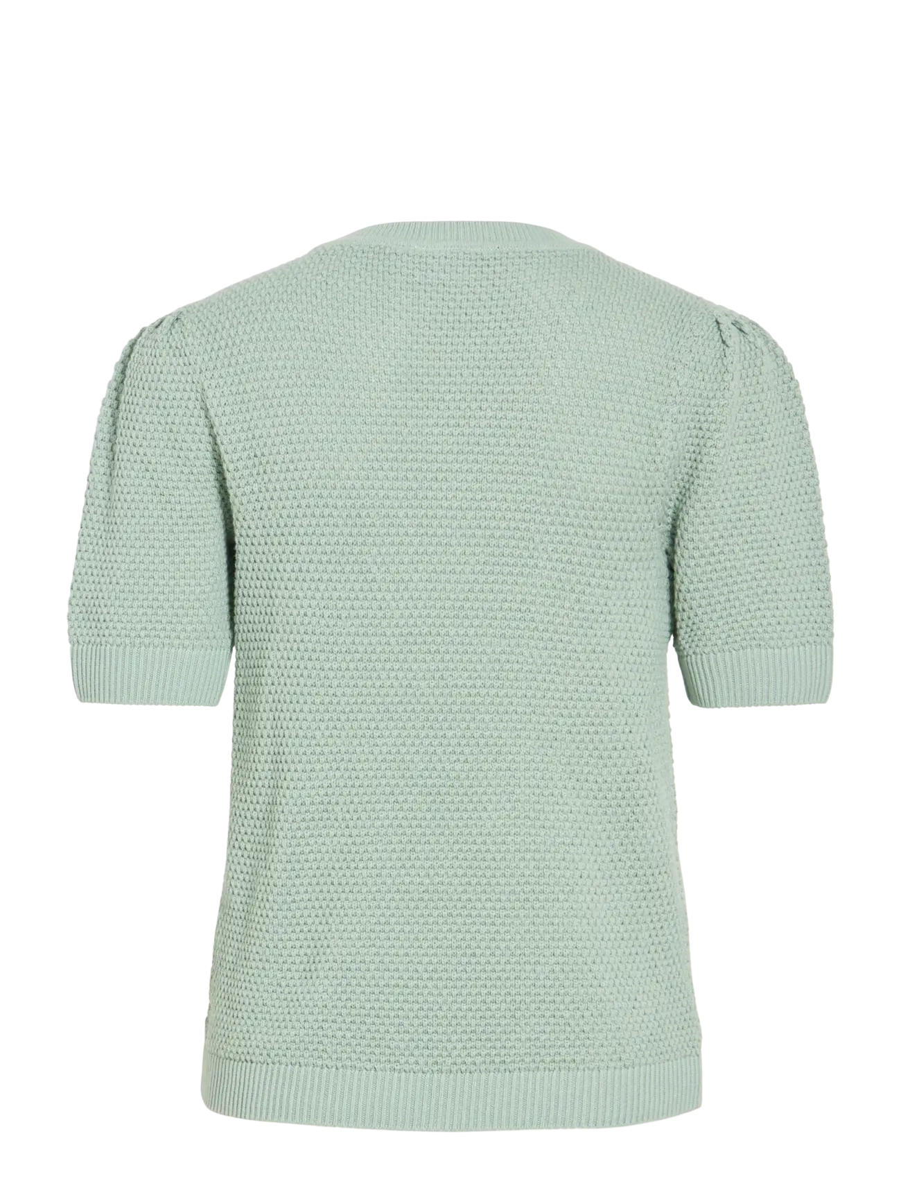 Vila - VIDALO O-NECK S/S KNIT TOP - NOOS - striktrøjer - blue surf - 2