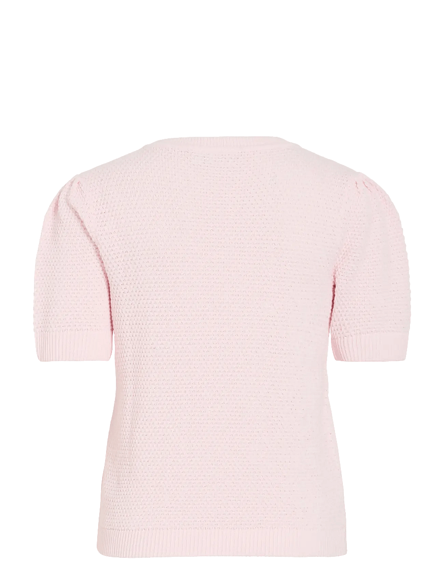 Vila - VIDALO O-NECK S/S KNIT TOP - NOOS - pullover - cherry blossom - 2