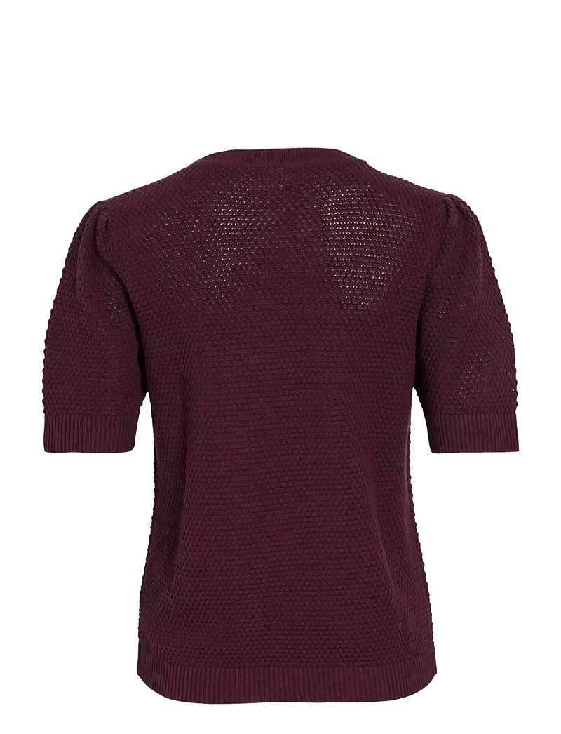 Vila - VIDALO O-NECK S/S KNIT TOP - NOOS - stickade tröjor - fig - 2