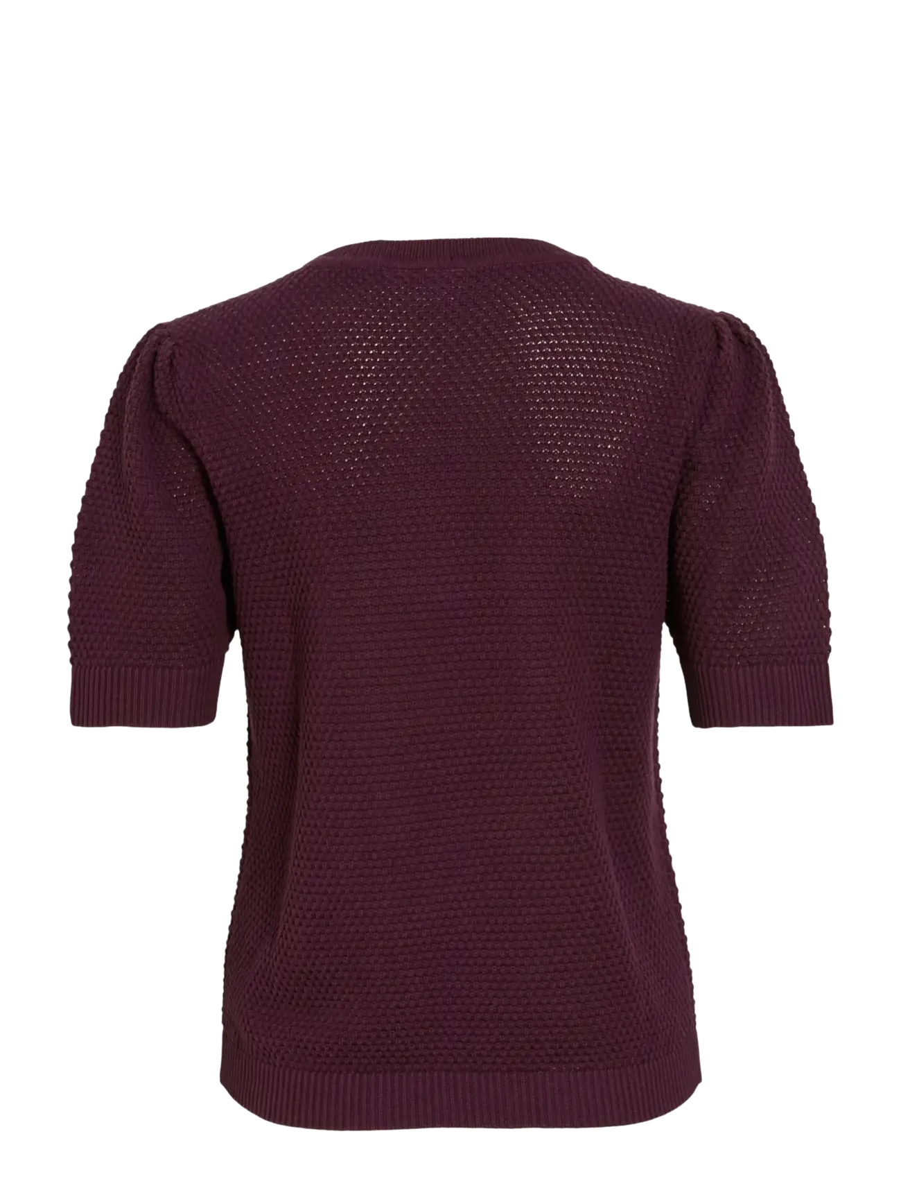Vila - VIDALO O-NECK S/S KNIT TOP - NOOS - swetry - fig - 2