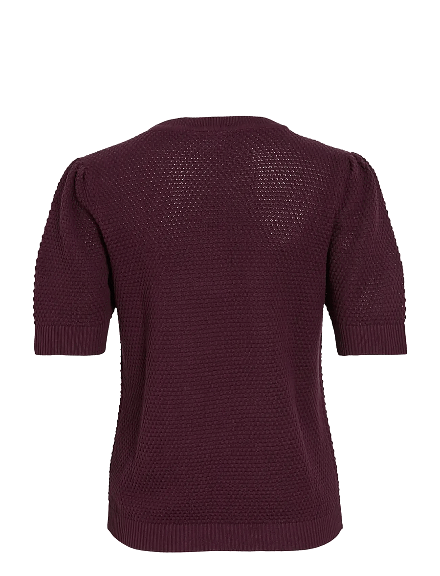 Vila - VIDALO O-NECK S/S KNIT TOP - NOOS - striktrøjer - fig - 2