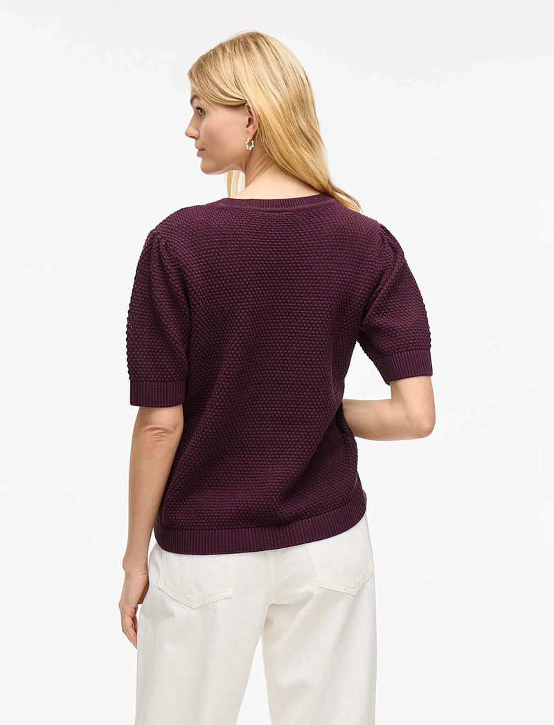 Vila - VIDALO O-NECK S/S KNIT TOP - NOOS - stickade tröjor - fig - 3