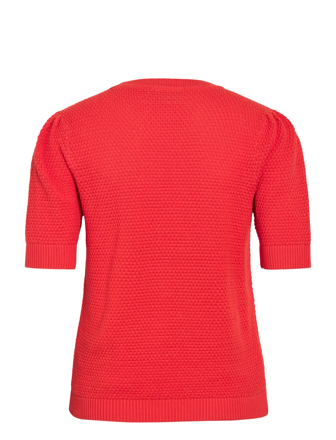 Vila - VIDALO O-NECK S/S KNIT TOP - NOOS - striktrøjer - hibiscus - 2