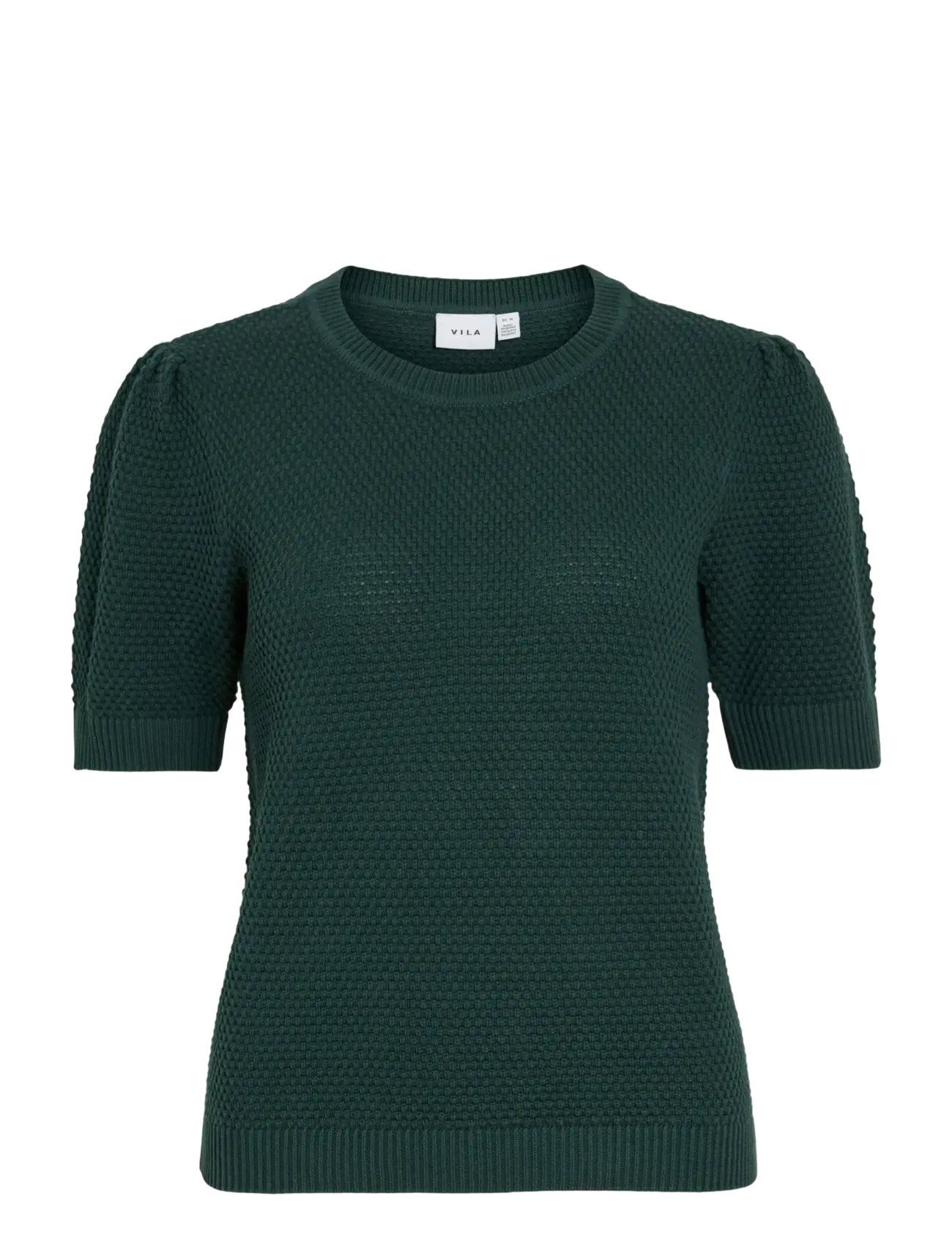 Vila VIDALO O-NECK S/S KNIT TOP - NOOS - Džemprid - PONDEROSA PINE / green