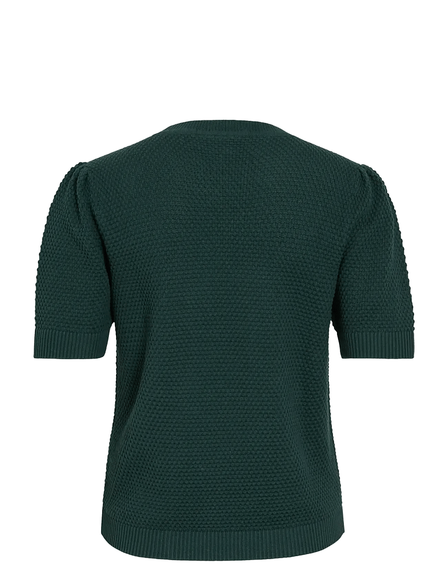 Vila - VIDALO O-NECK S/S KNIT TOP - NOOS - striktrøjer - ponderosa pine - 2