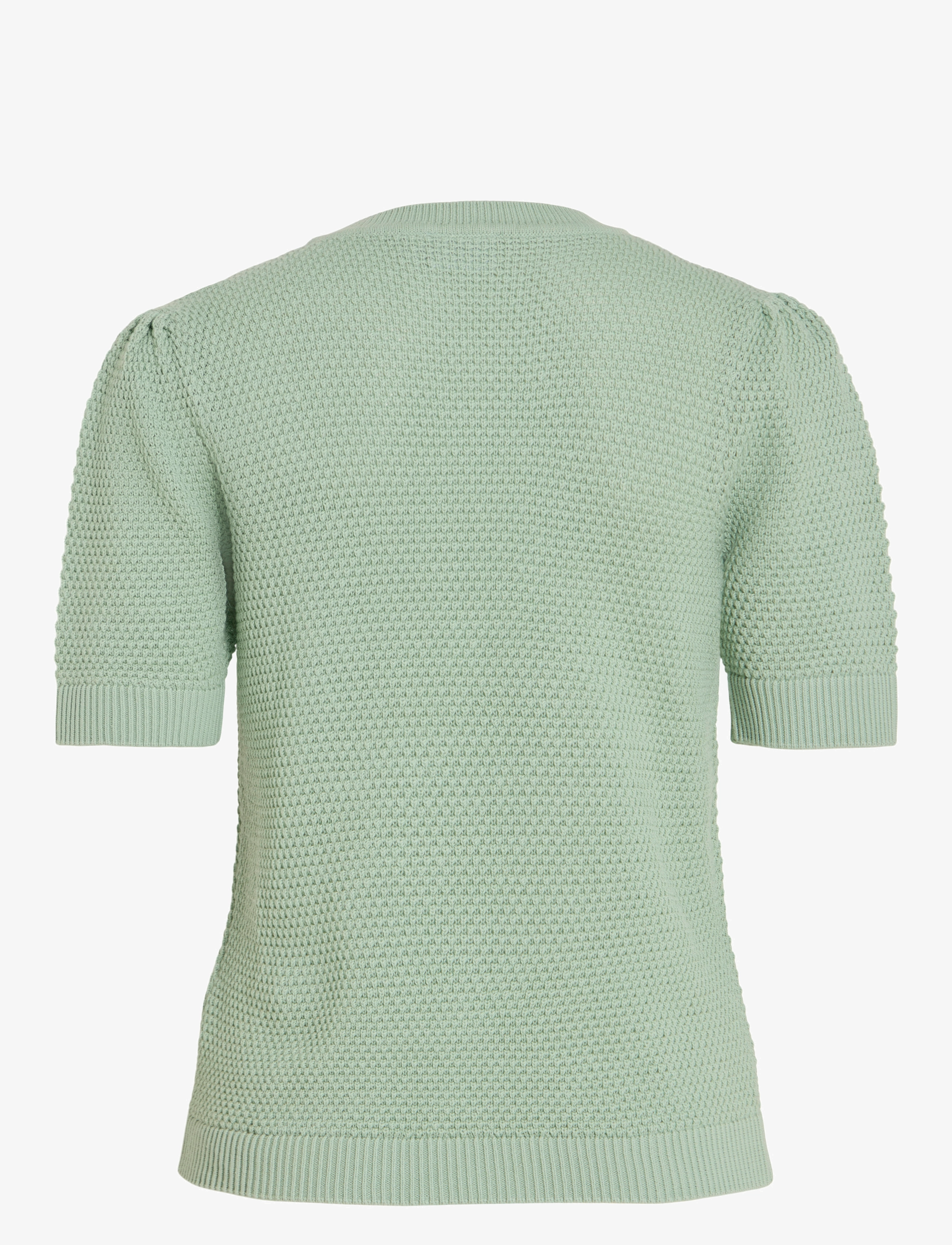 Vila - VIDALO O-NECK S/S KNIT TOP - NOOS - pullover - silt green - 2