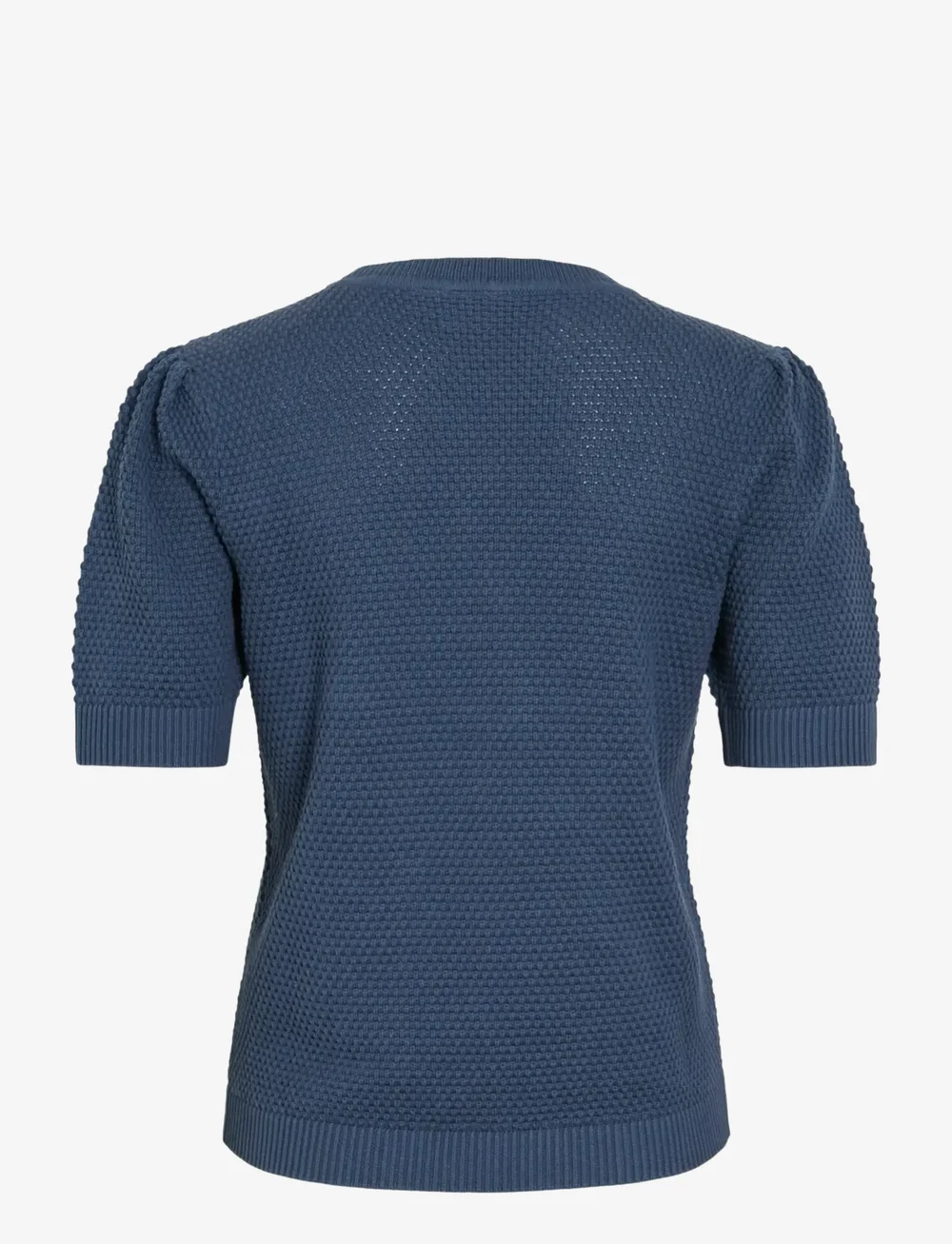 Vila - VIDALO O-NECK S/S KNIT TOP - NOOS - jumpers - vintage indigo - 2