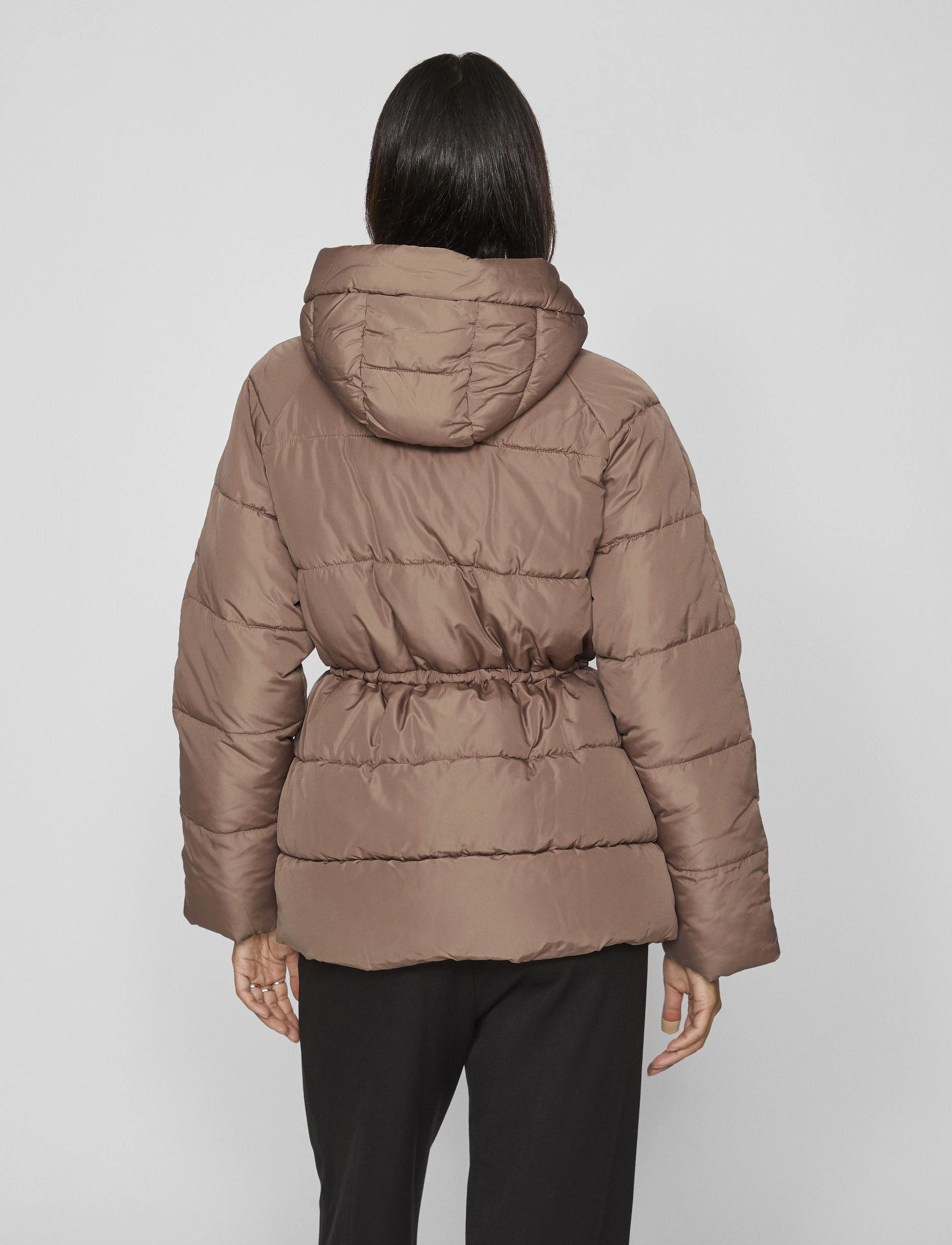 Vila - VILEANA PADDED L/S SHORT JACKET - NOOS - brown lentil - 3