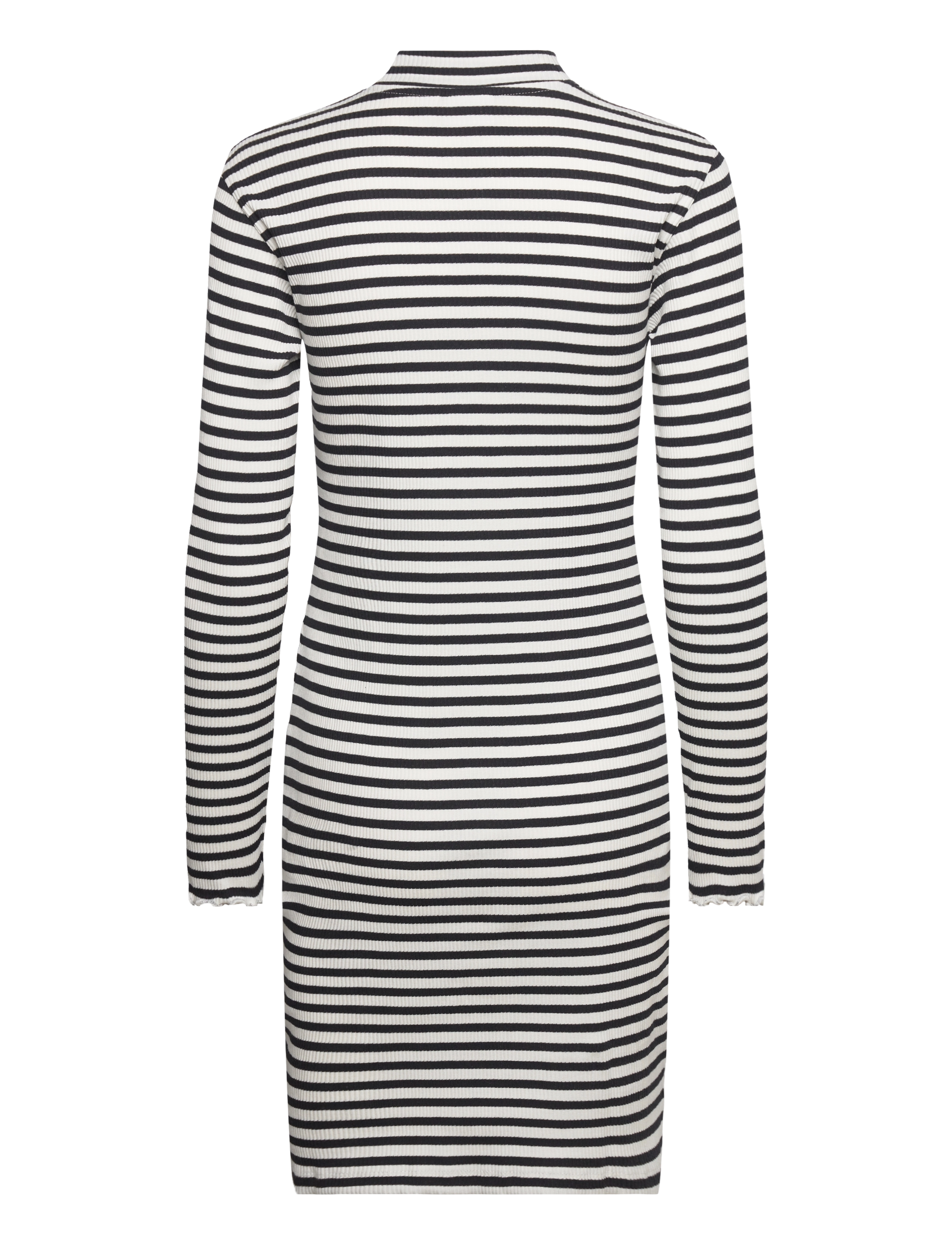 Vila - VITHESSA HIGH NECK L/S DRESS - korte kjoler - black - 2