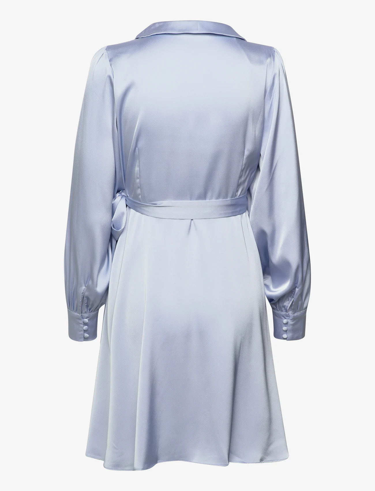 Vila - VIENNA RAVENNA L/S SHORT WRAP DRESS-NOOS - susiaučiamosios suknelės - kentucky blue - 1