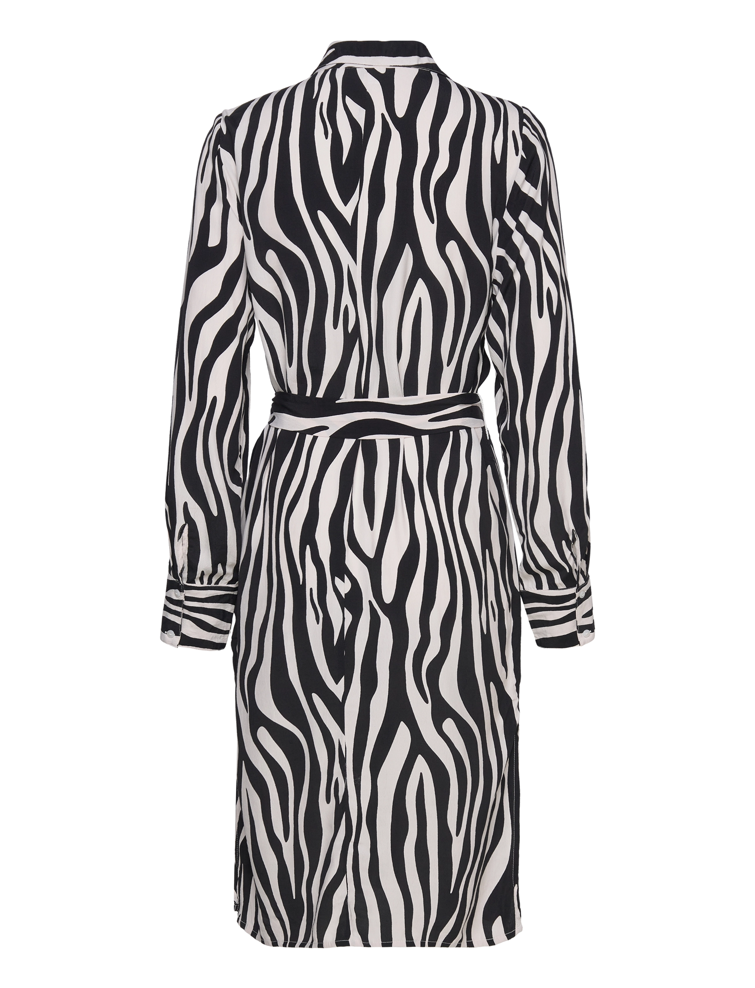Vila - VIFINI L/S MIDI SHIRT DRESS/SU - skjortekjoler - black - 2