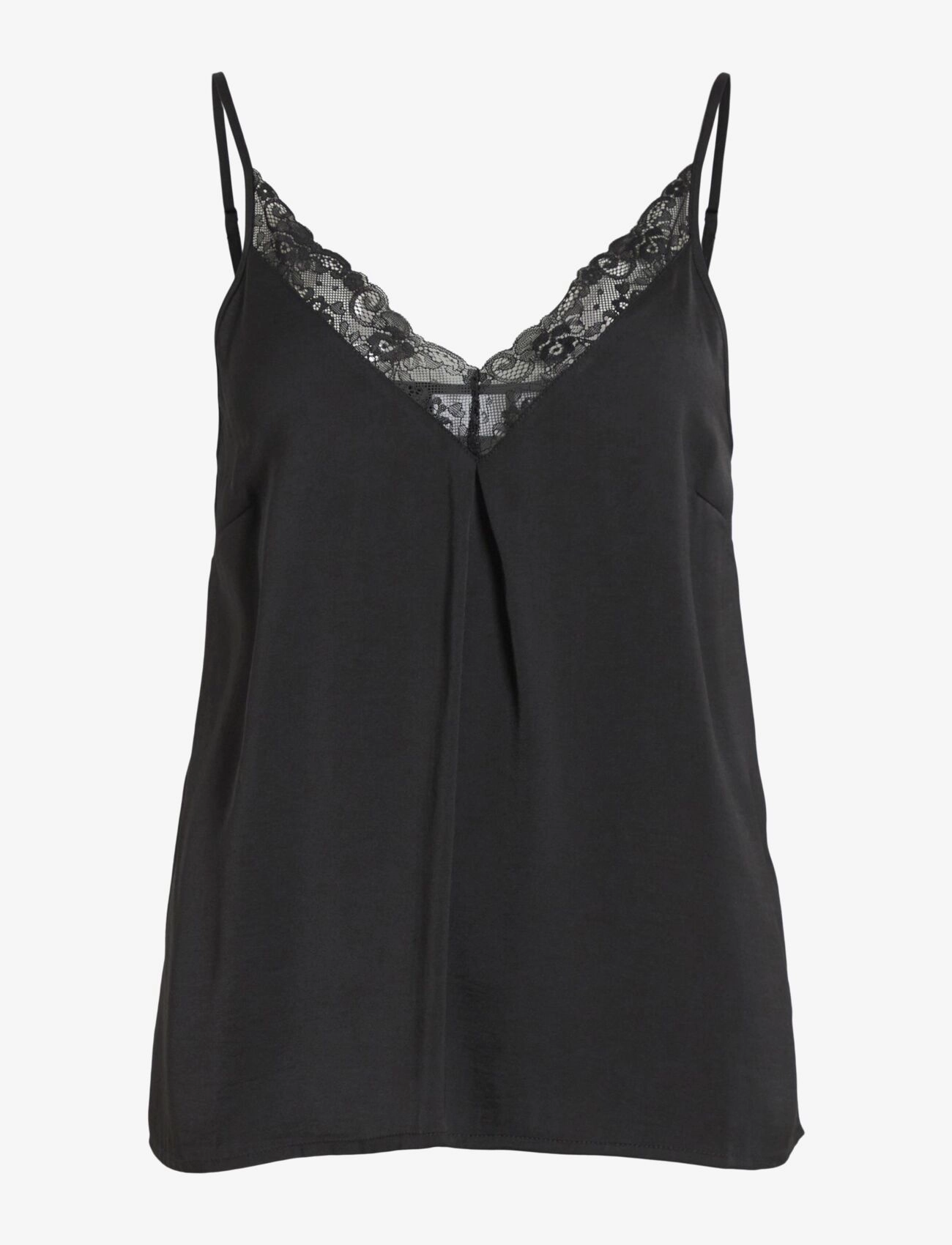 Vila - VICAVA V-NECK LACE SINGLET - black - 1