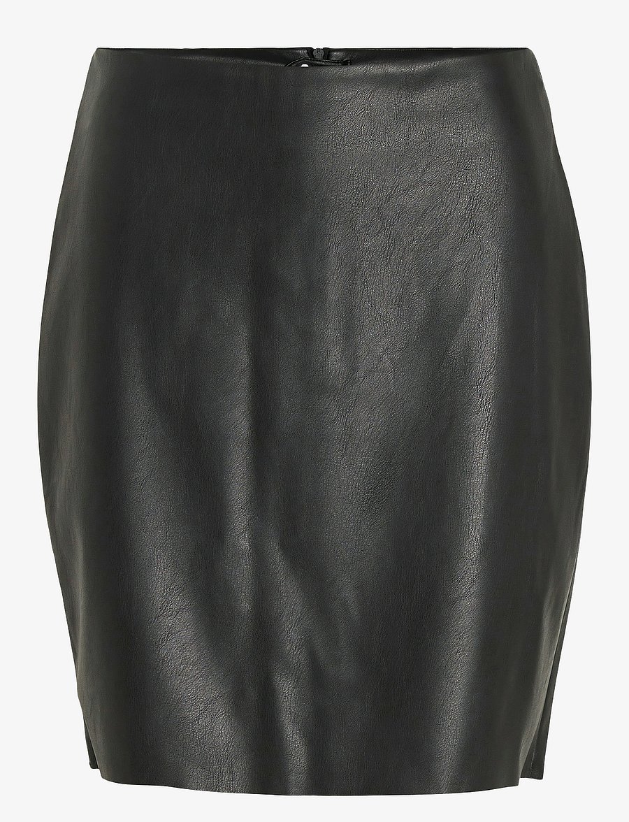 Vila - VIDAGMAR HW COATED SKIRT - NOOS - kurze röcke - black - 1