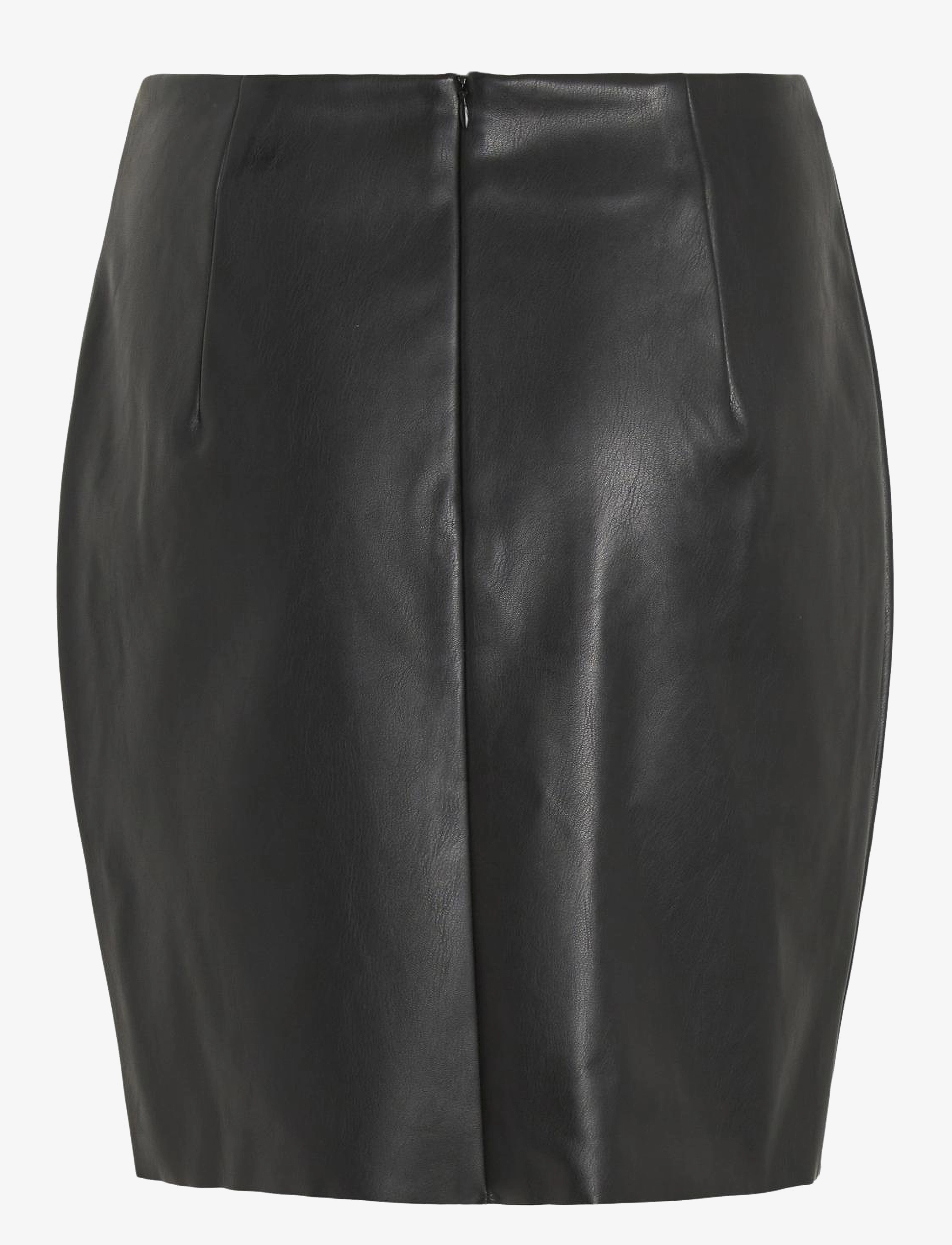 Vila - VIDAGMAR HW COATED SKIRT - NOOS - korte skjørt - black - 2