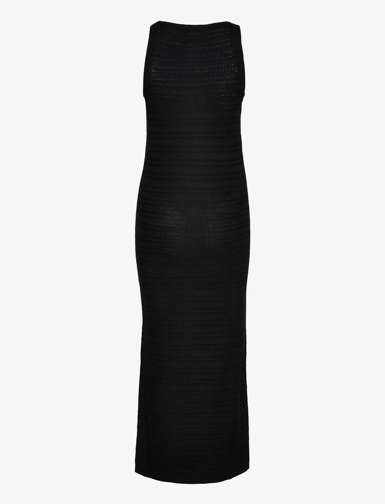 Vila - VIMARGOT S/L LONG KNIT DRESS - madalaimad hinnad - black - 1