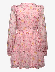 Vila - VIROMAN NEW V-NECK L/S SHORT DRESS/DC/KA - festkläder till outletpriser - sheer pink - 1