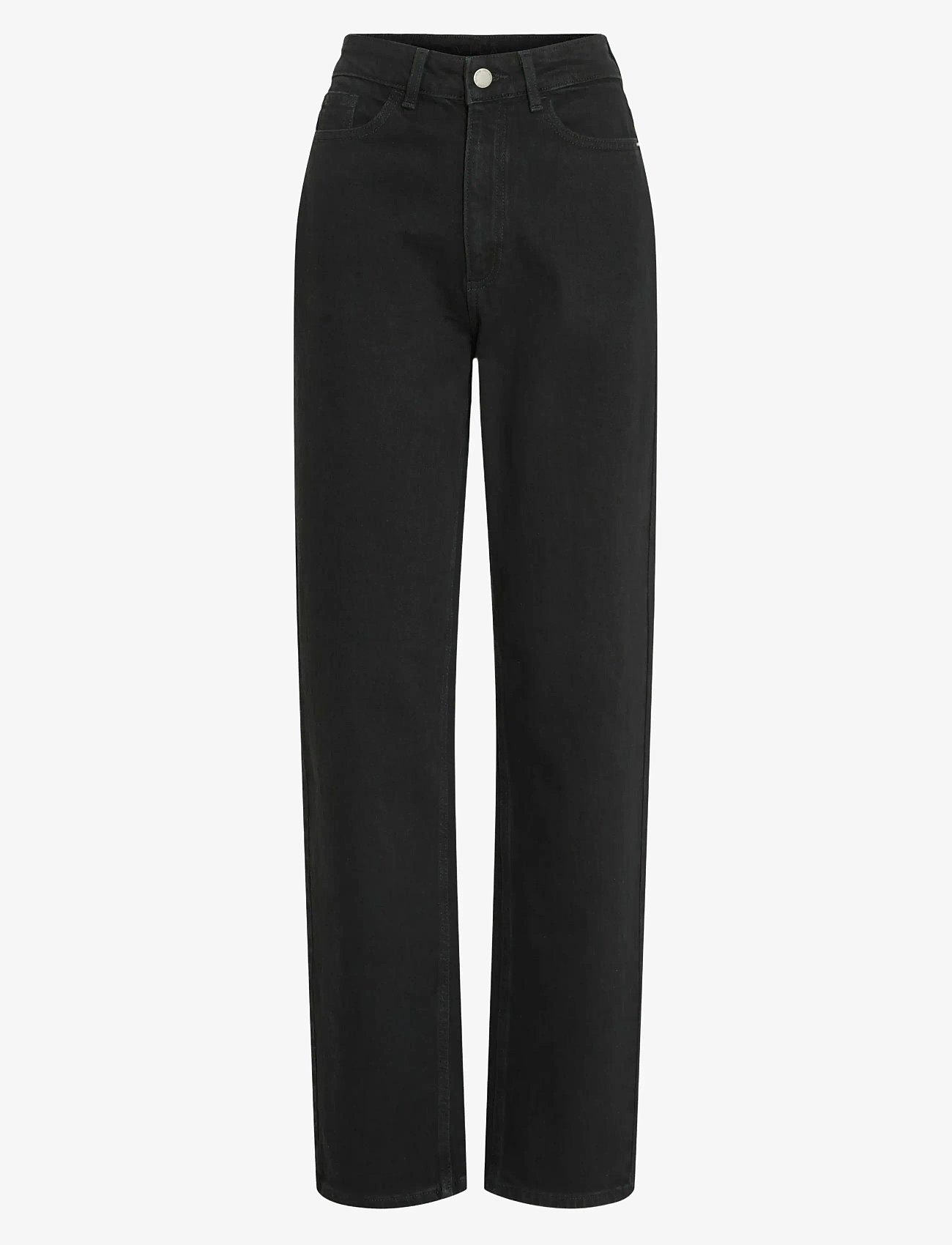 Vila - VIKELLY JAF HW STRAIGHT JEANS-NOOS - straight jeans - black denim - 1