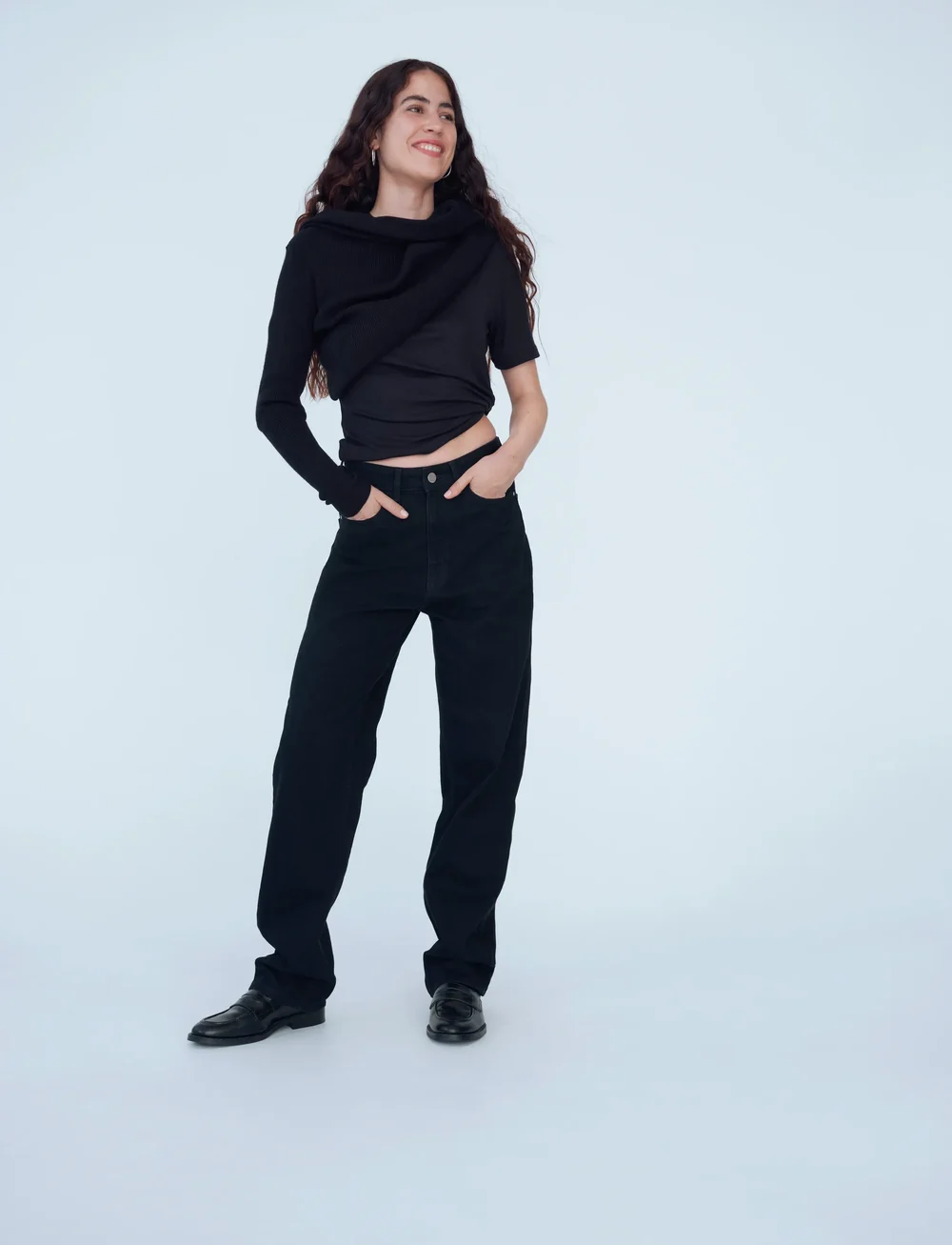 Vila - VIKELLY JAF HW STRAIGHT JEANS-NOOS - straight jeans - black denim - 4