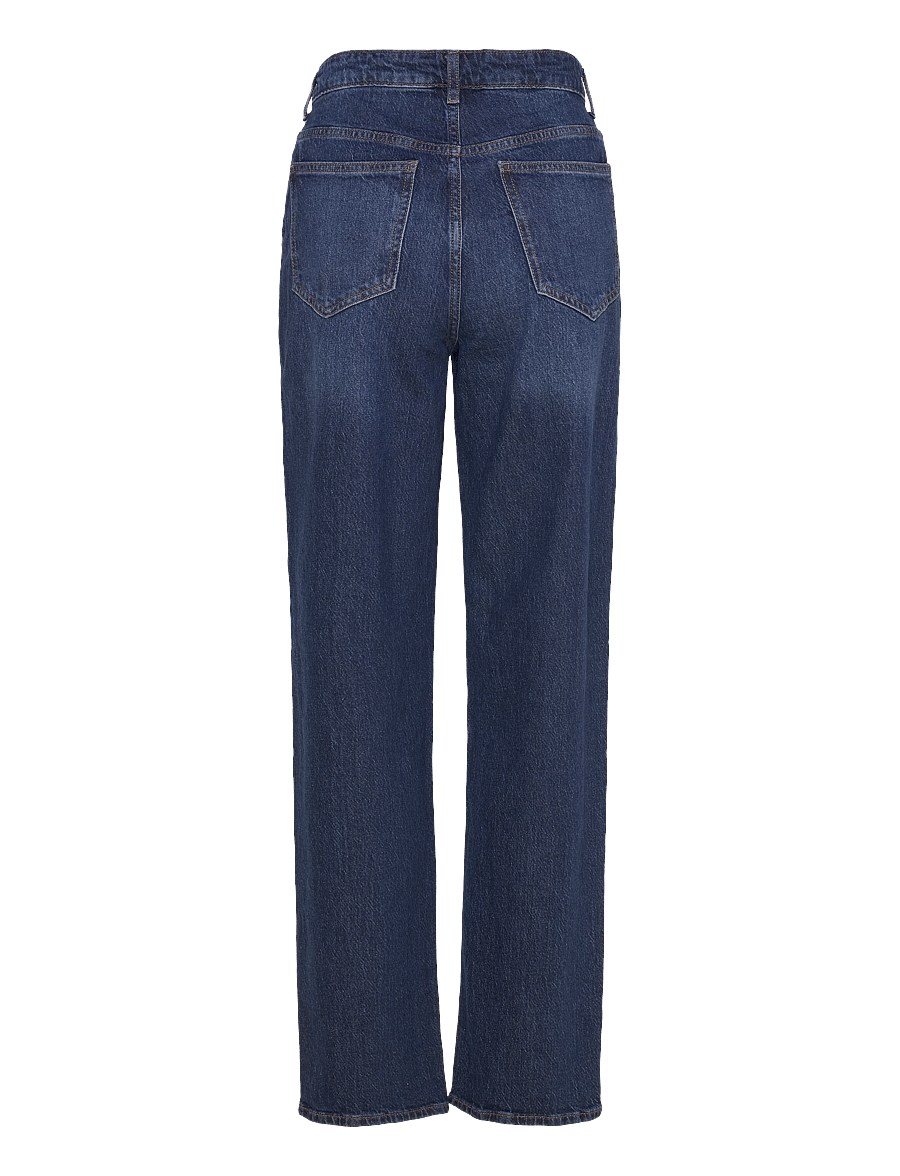 Vila - VIKELLY JAF HW STRAIGHT JEANS-NOOS - jeans droites - dark blue denim - 2