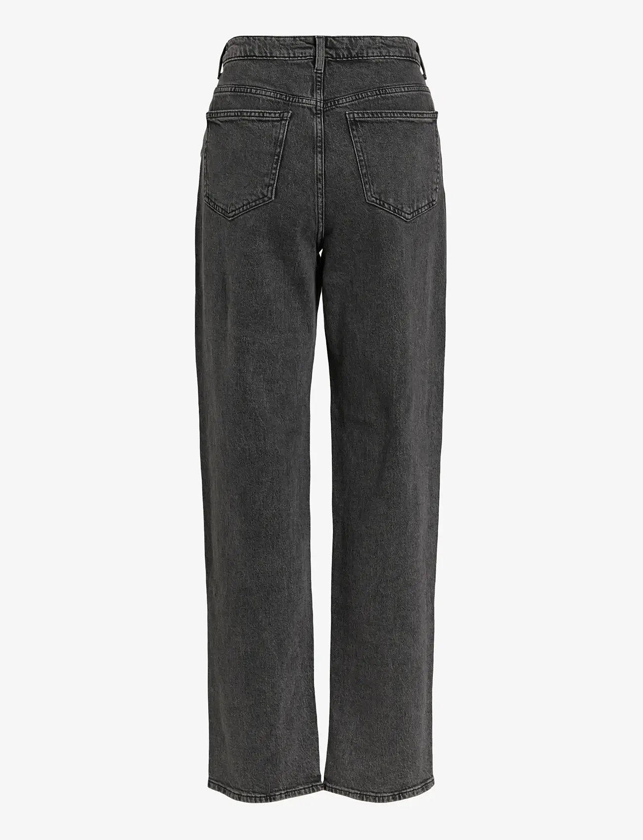Vila - VIKELLY JAF HW STRAIGHT JEANS-NOOS - raka jeans - dark grey denim - 2