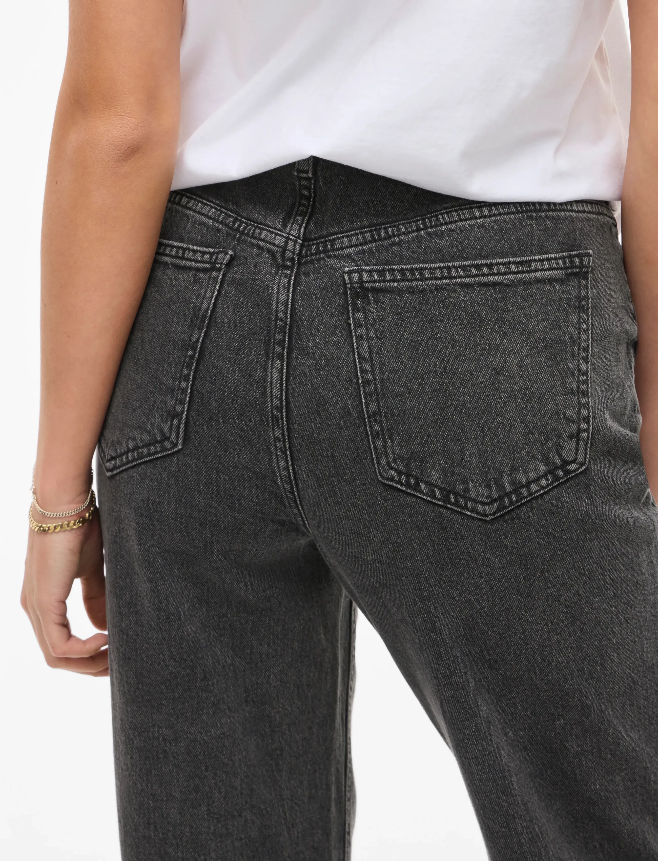 Vila - VIKELLY JAF HW STRAIGHT JEANS-NOOS - proste dżinsy - dark grey denim - 5
