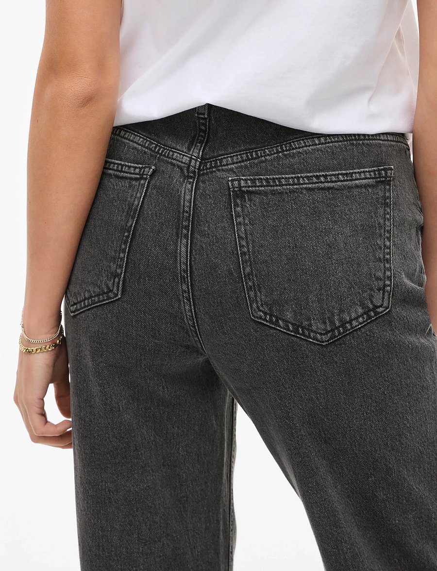Vila - VIKELLY JAF HW STRAIGHT JEANS-NOOS - proste dżinsy - dark grey denim - 5