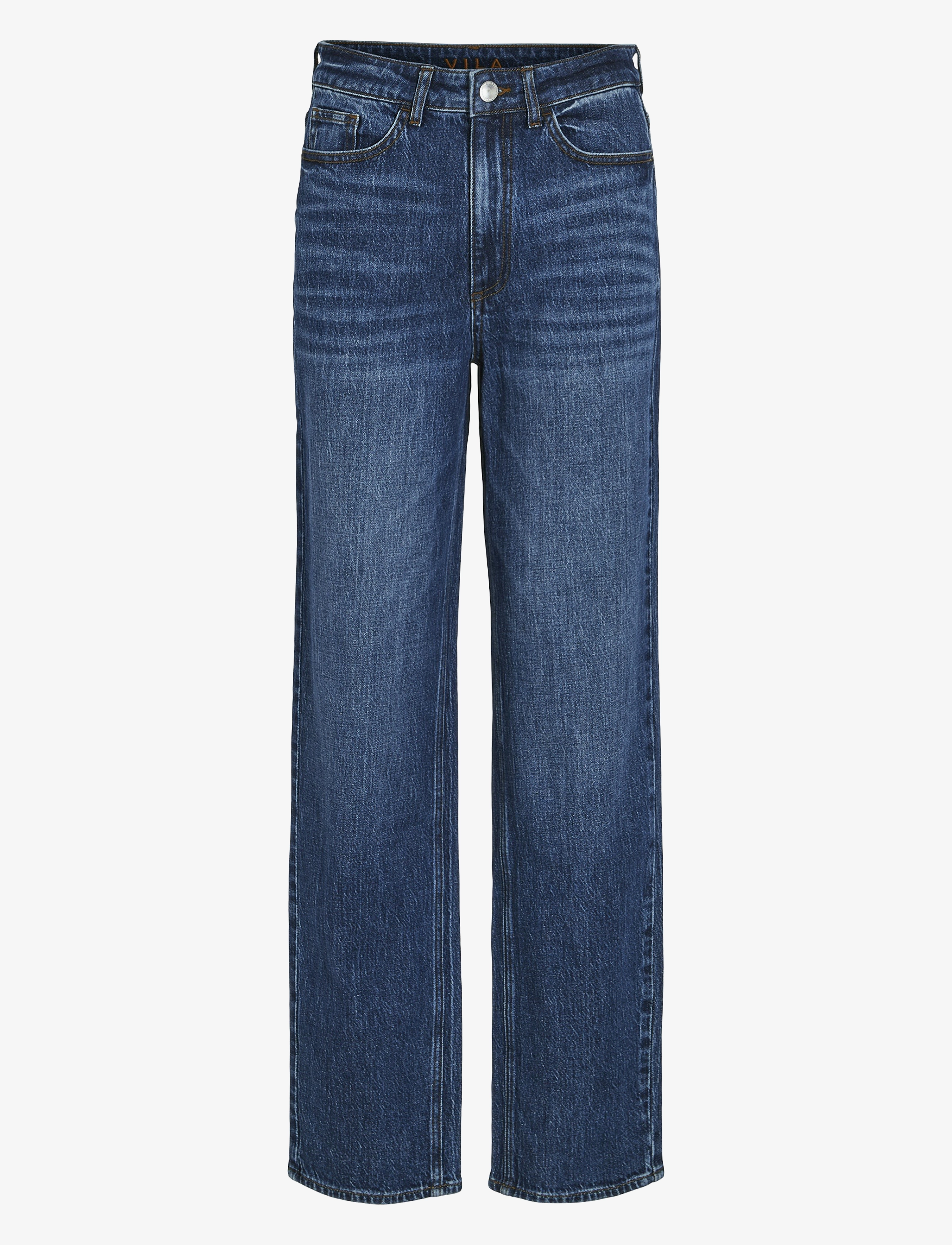 Vila VIKELLY JAF HW STRAIGHT JEANS-NOOS - Jeans - MEDIUM BLUE DENIM / blue
