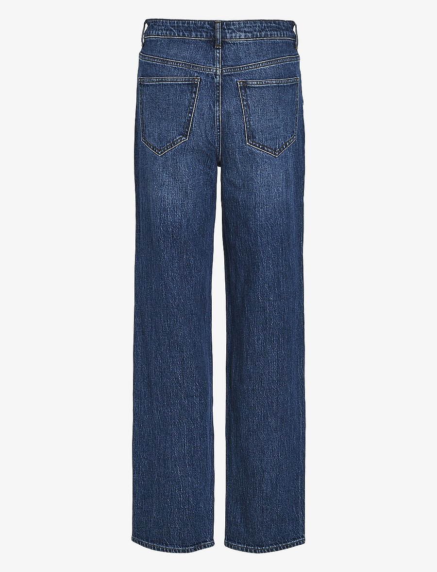 Vila - VIKELLY JAF HW STRAIGHT JEANS-NOOS - straight jeans - medium blue denim - 2