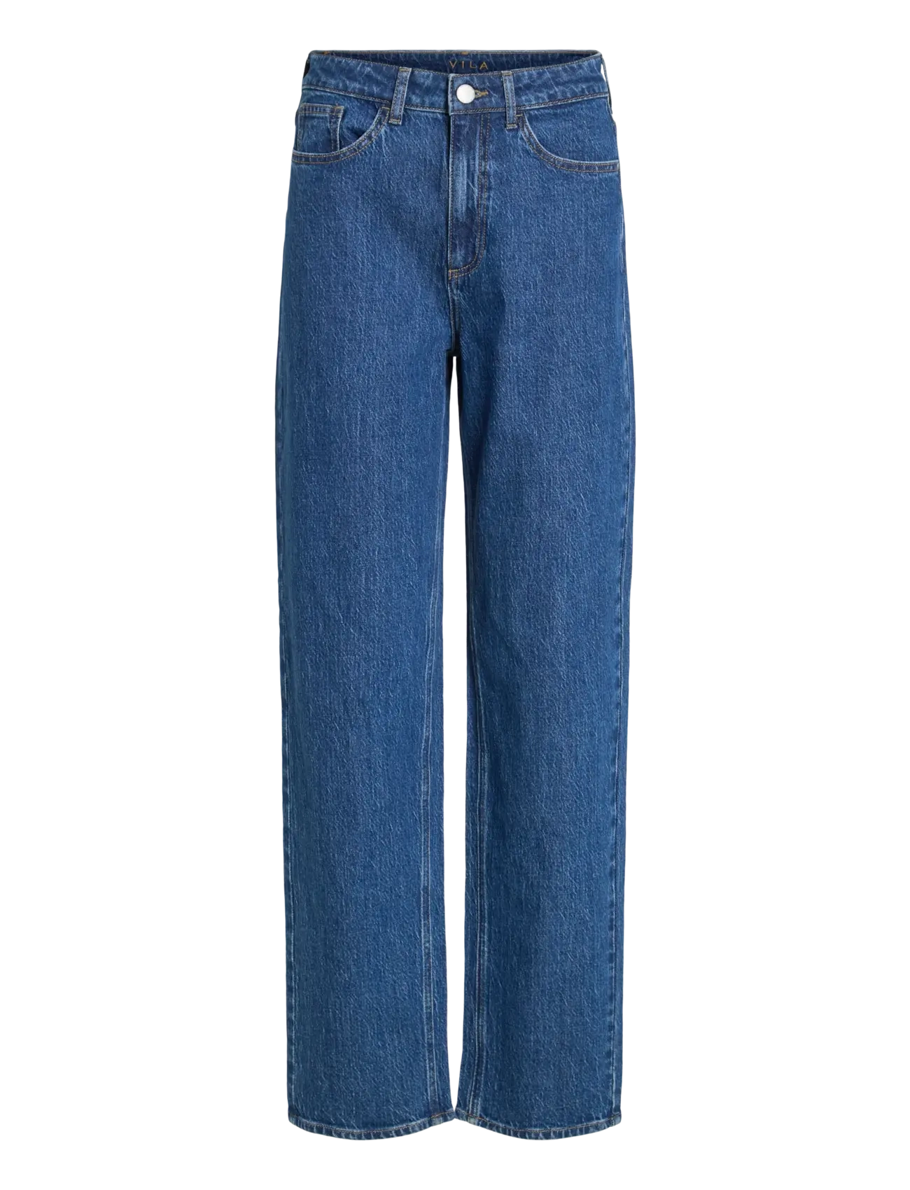Vila VIKELLY JAF HW STRAIGHT JEANS-NOOS - Tøj - MEDIUM BLUE DENIM / blue