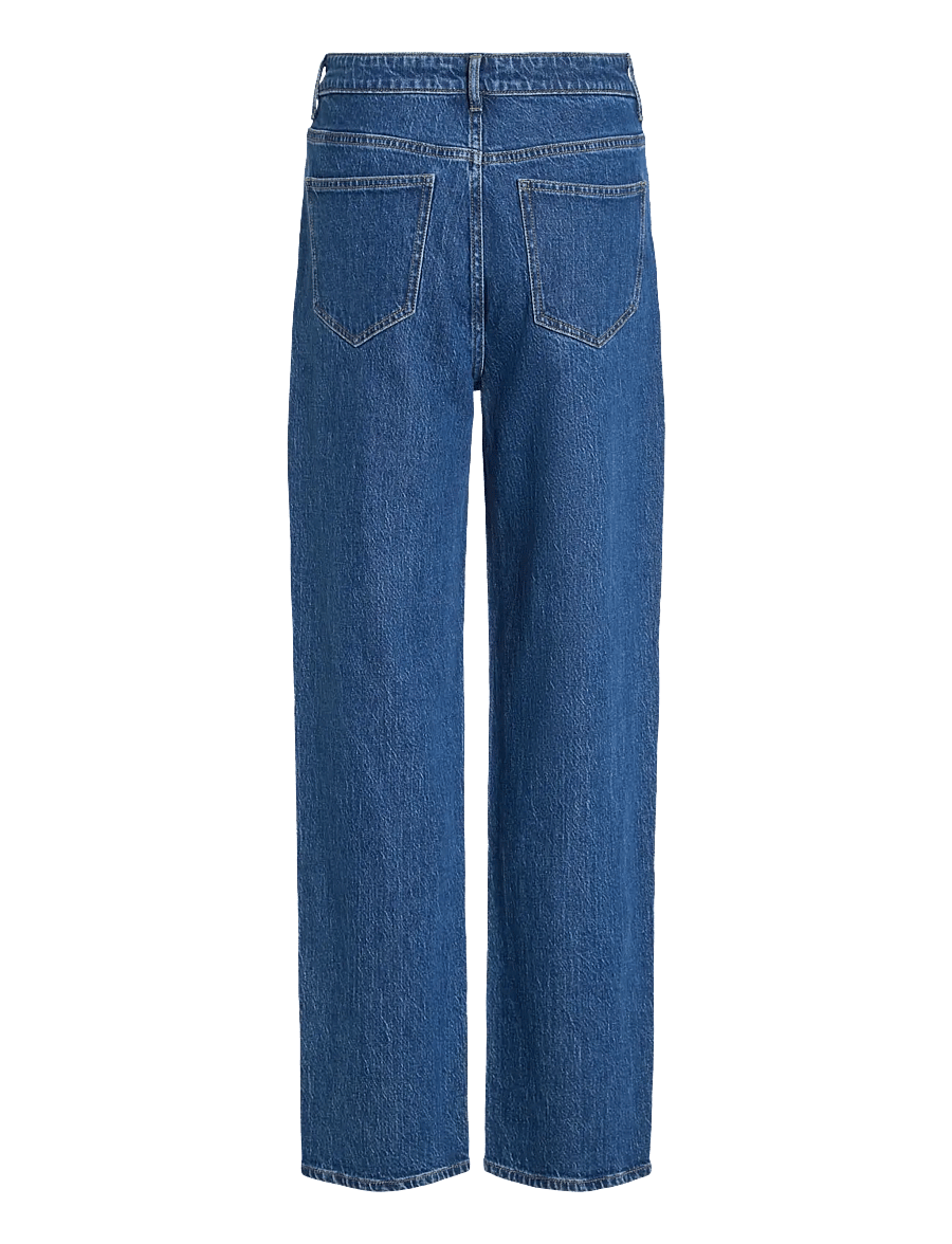 Vila - VIKELLY JAF HW STRAIGHT JEANS-NOOS - straight jeans - medium blue denim - 2