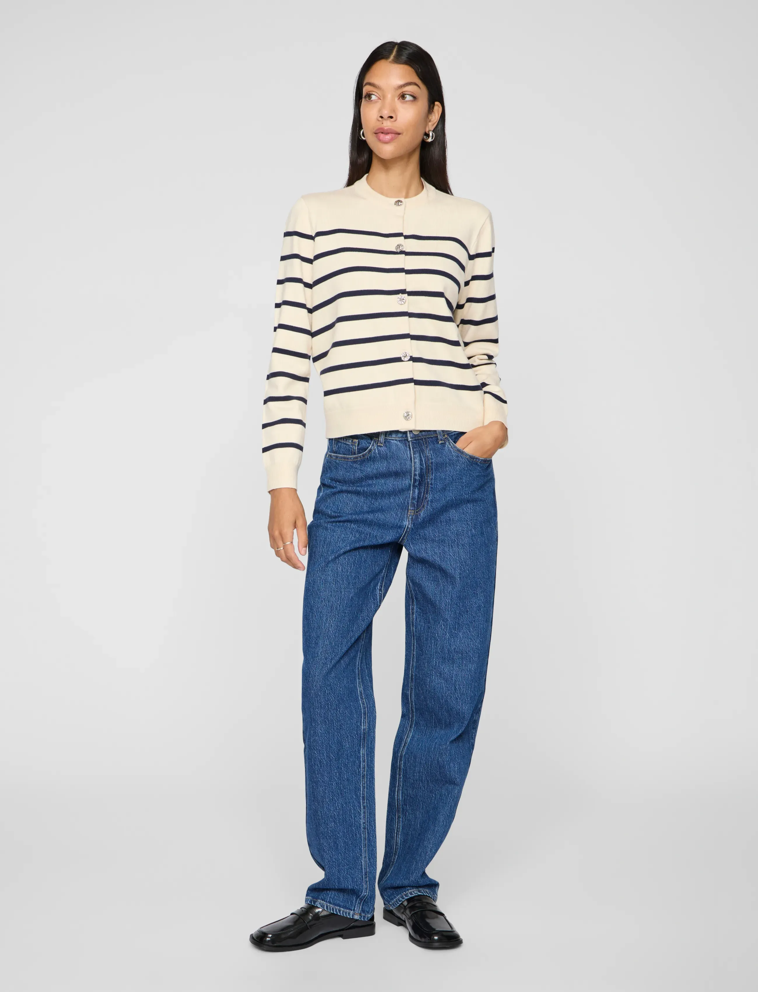 Vila - VIKELLY JAF HW STRAIGHT JEANS-NOOS - straight jeans - medium blue denim - 4