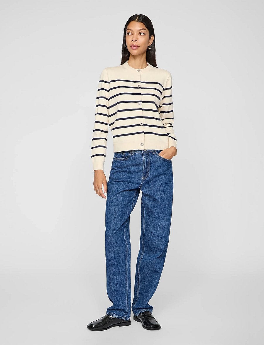 Vila - VIKELLY JAF HW STRAIGHT JEANS-NOOS - straight jeans - medium blue denim - 4