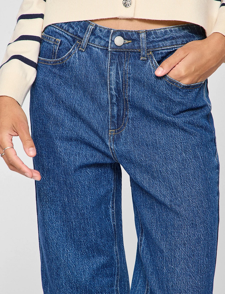 Vila - VIKELLY JAF HW STRAIGHT JEANS-NOOS - straight jeans - medium blue denim - 5
