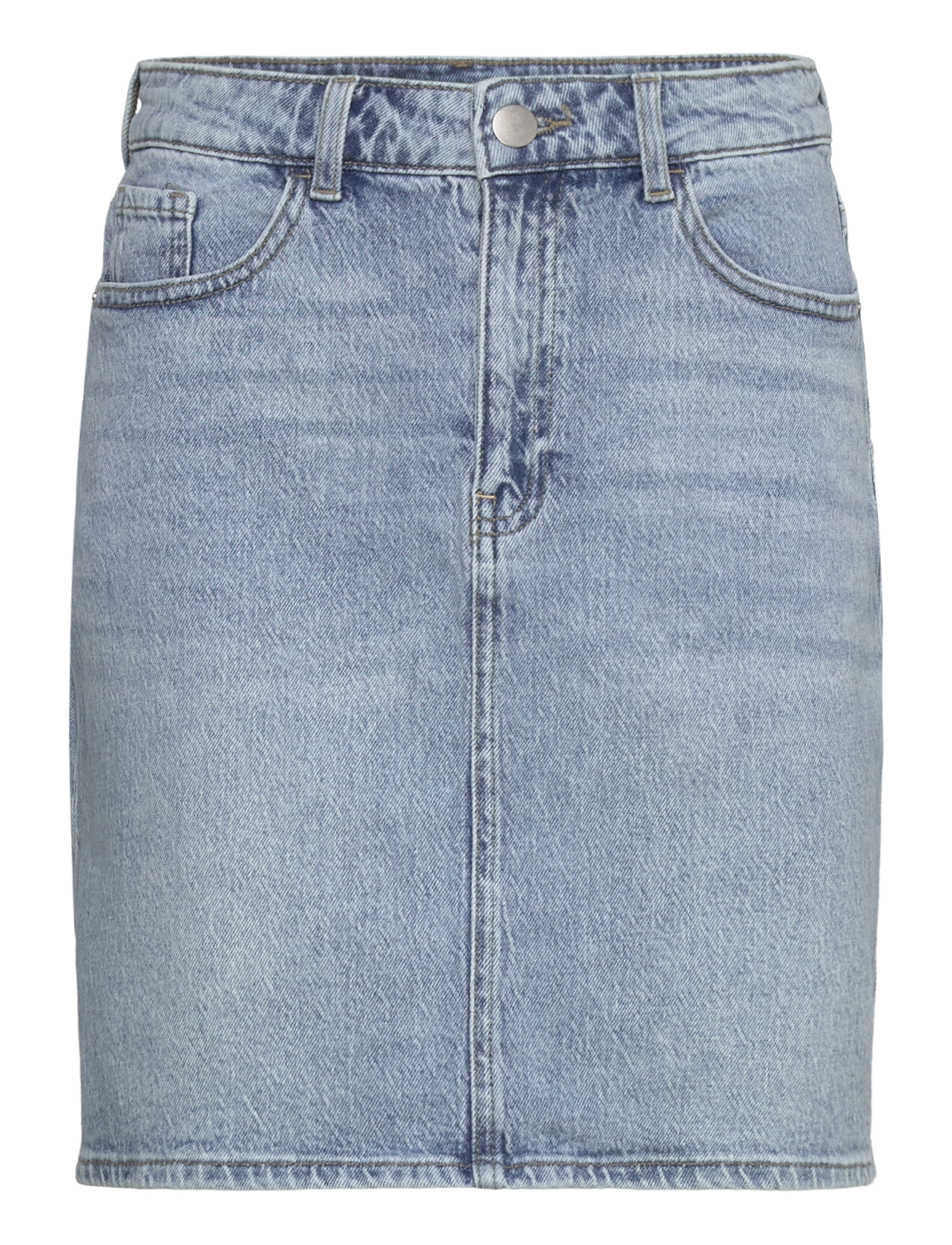 Vila VIKAJA HW JAF DENIM SKIRT- NOOS - Kurze Röcke - LIGHT BLUE DENIM / blue