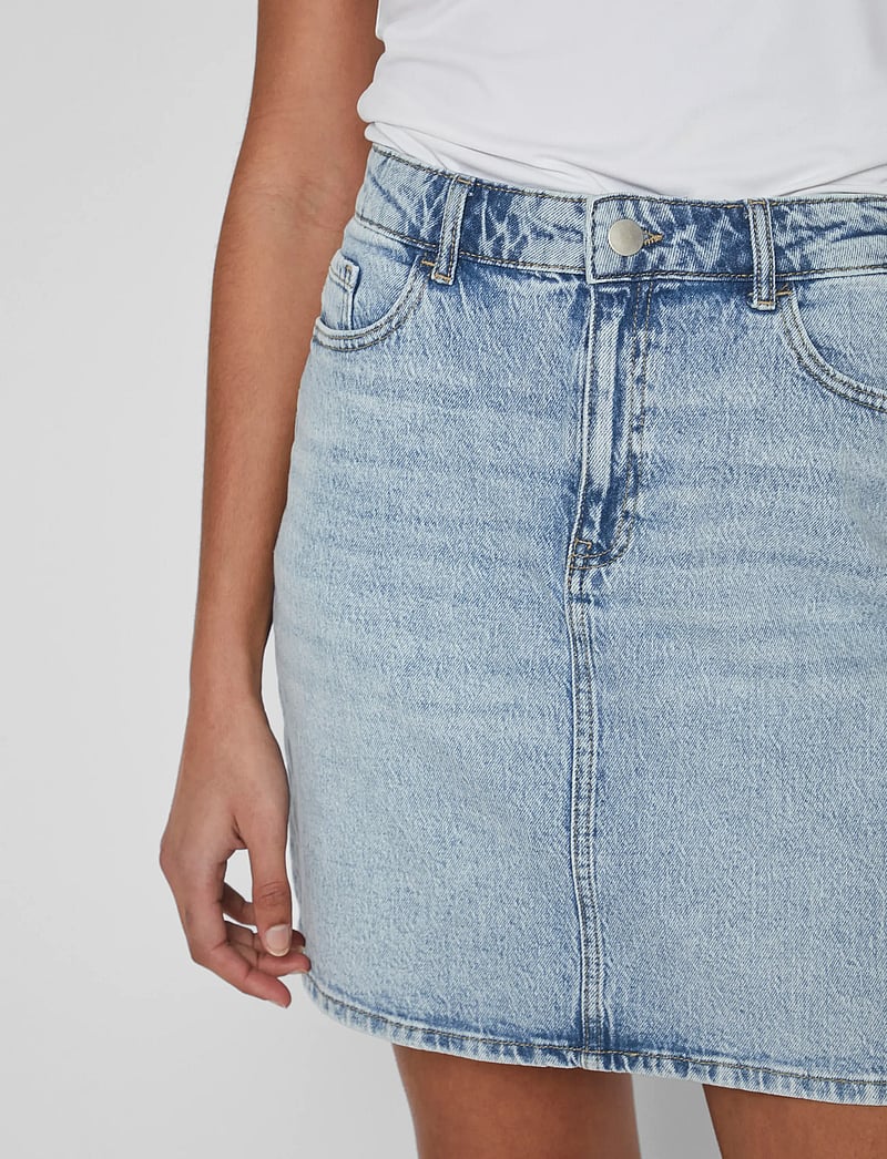Vila - VIKAJA HW JAF DENIM SKIRT- NOOS - jeansröcke - light blue denim - 5