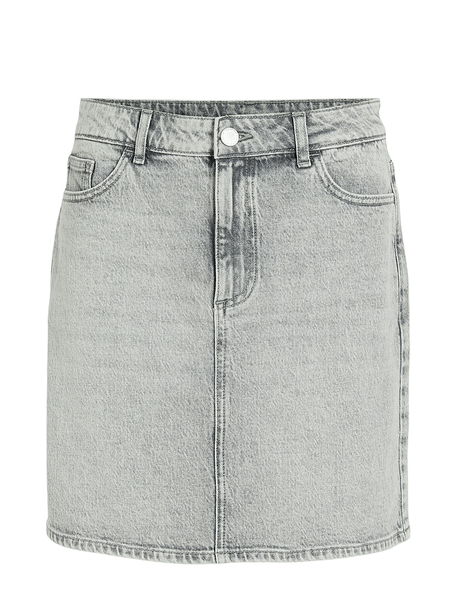 Vila - VIKAJA HW JAF DENIM SKIRT- NOOS - jeansröcke - light grey denim - 1