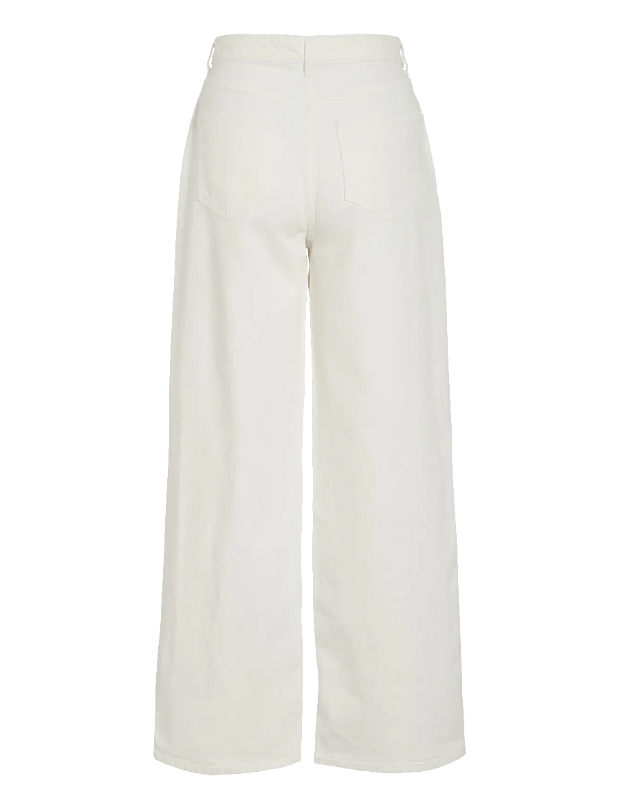 Vila - VIFREYA JAF HW WIDE JEANS - NOOS - pantalons larges - cloud dancer - 2