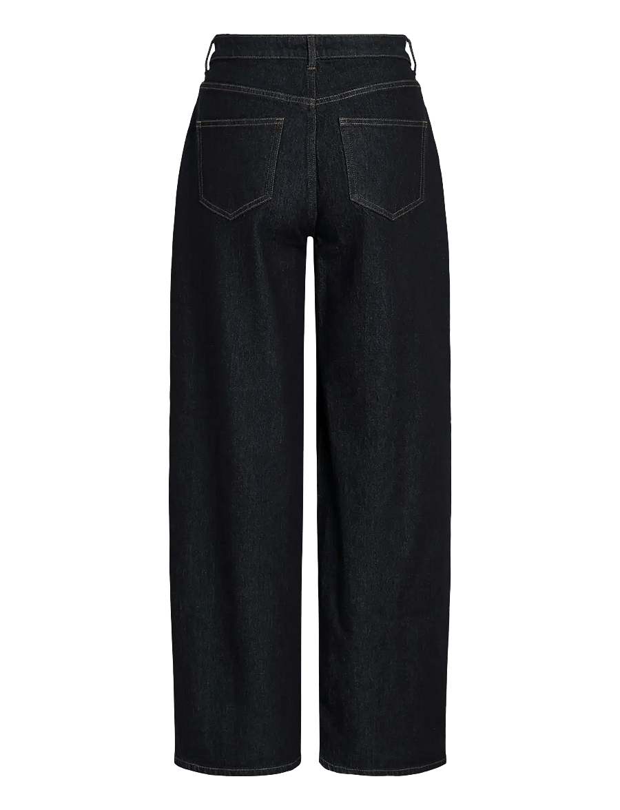 Vila - VIFREYA JAF HW WIDE JEANS - NOOS - hosen mit weitem bein - dark blue denim - 2