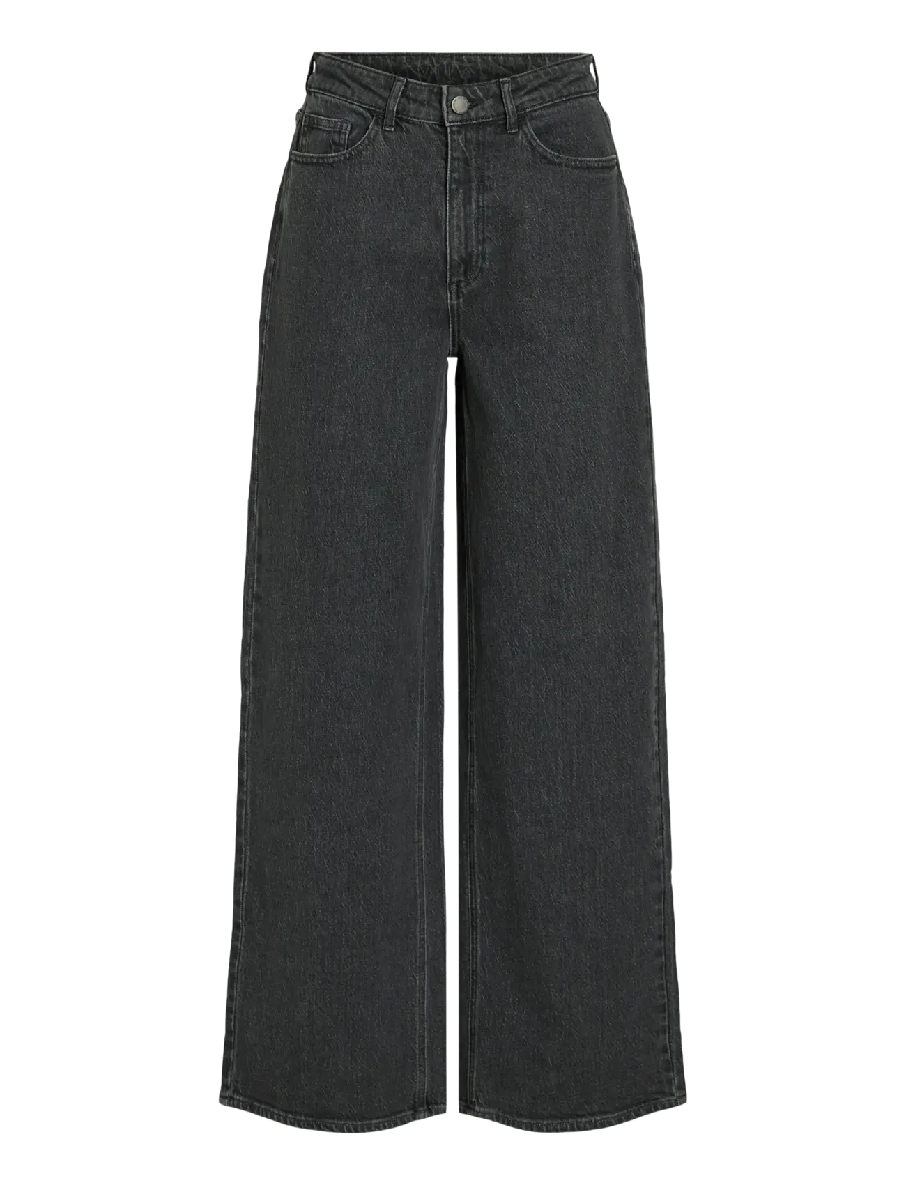 Vila - VIFREYA JAF HW WIDE JEANS - NOOS - hosen mit weitem bein - grey denim - 1
