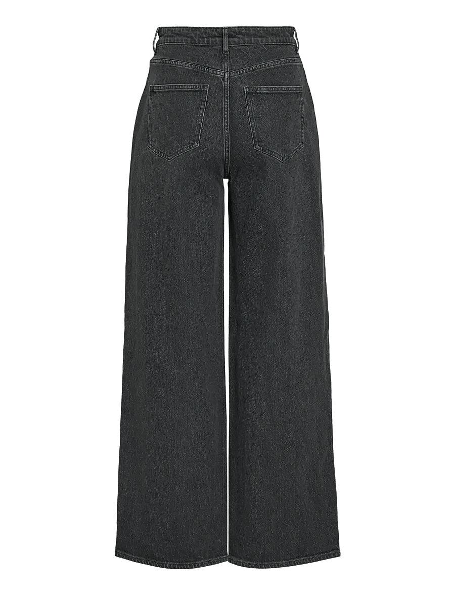 Vila - VIFREYA JAF HW WIDE JEANS - NOOS - hosen mit weitem bein - grey denim - 2
